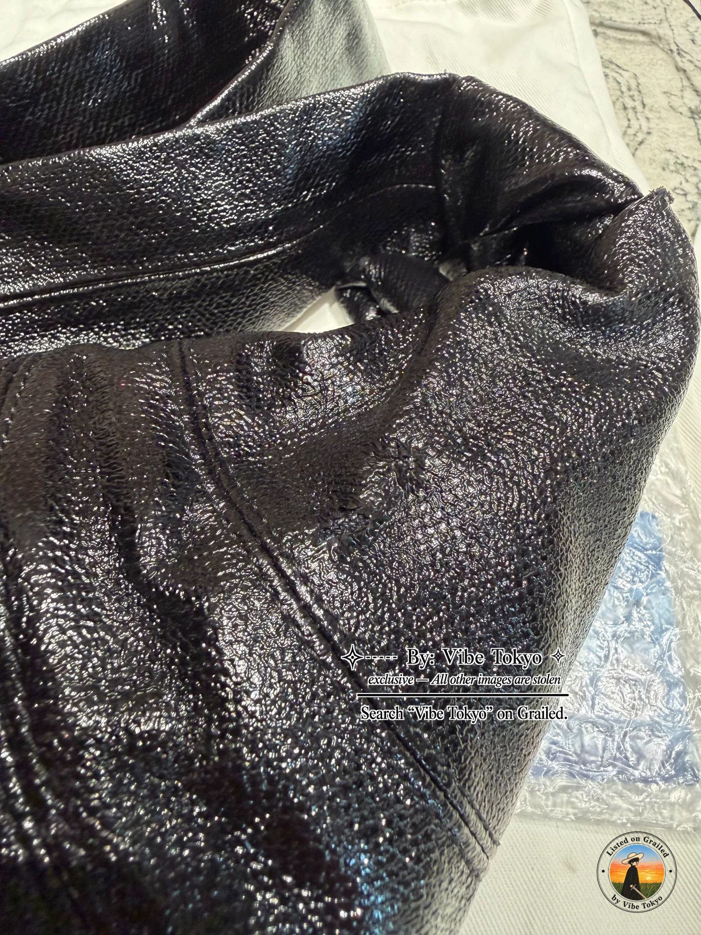 Lemaire Lemaire Coated Cotton Croissant Bag Black Size ONE SIZE - 7 Thumbnail