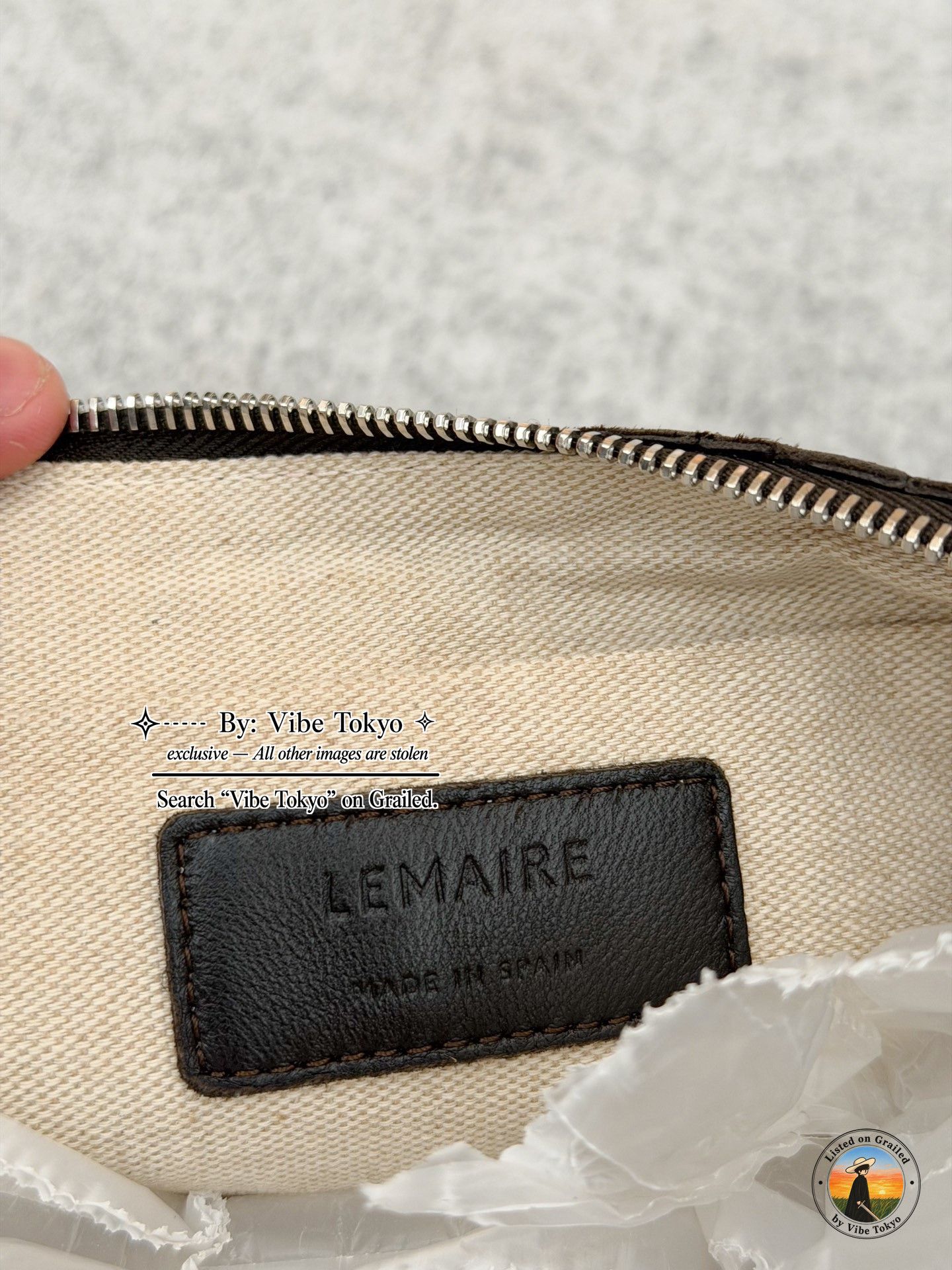 Lemaire Lemaire Brown Lambskin Croissant Bag Size ONE SIZE Size ONE SIZE - 7 Thumbnail