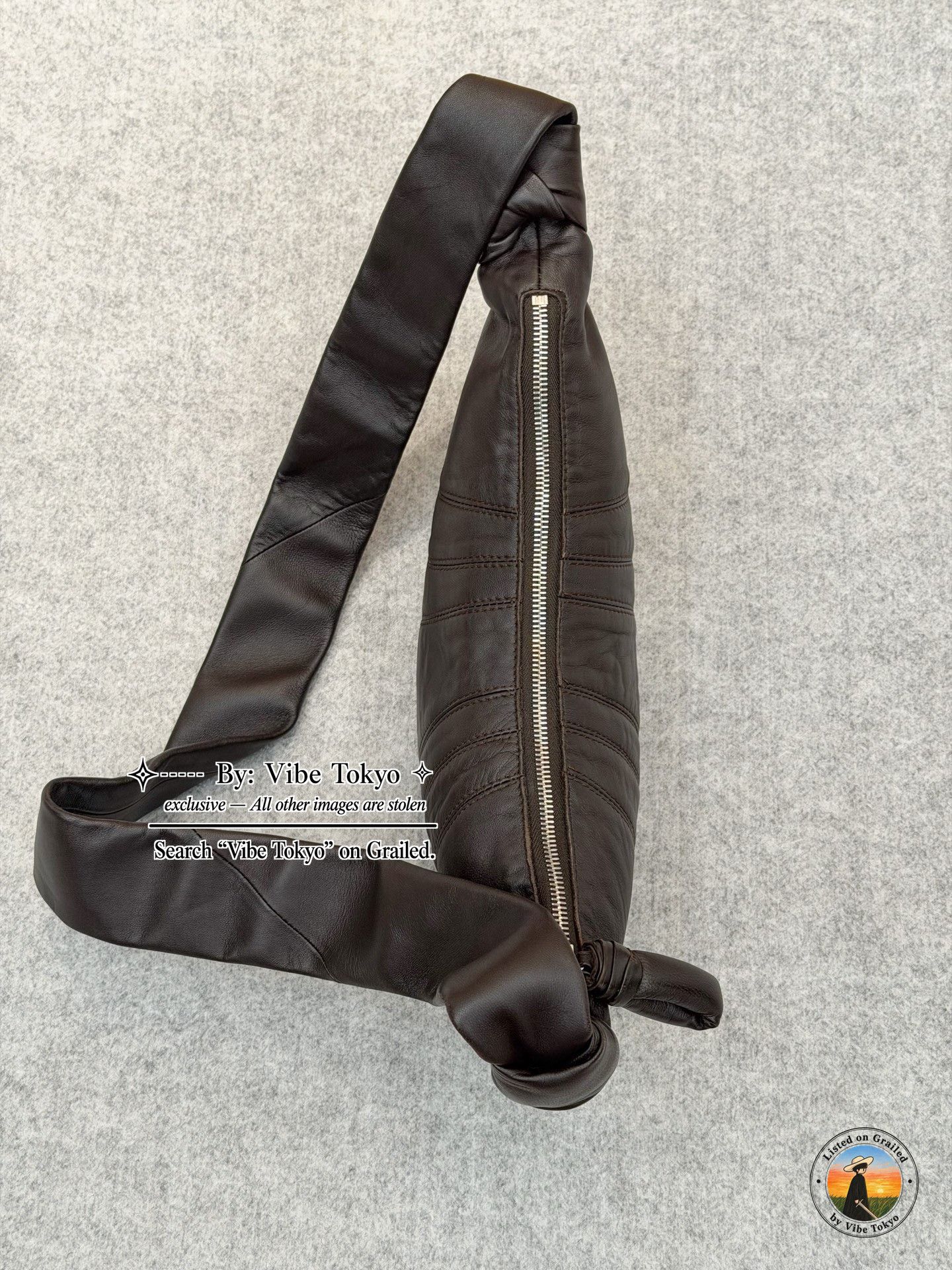 Lemaire Lemaire Brown Lambskin Croissant Bag Size ONE SIZE Size ONE SIZE - 6 Thumbnail