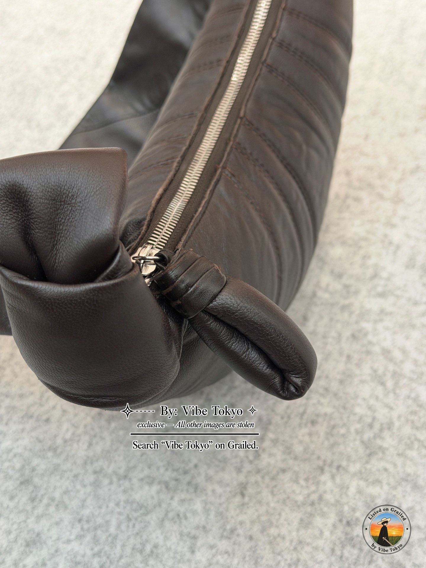 Lemaire Lemaire Brown Lambskin Croissant Bag Size ONE SIZE Size ONE SIZE - 5 Thumbnail