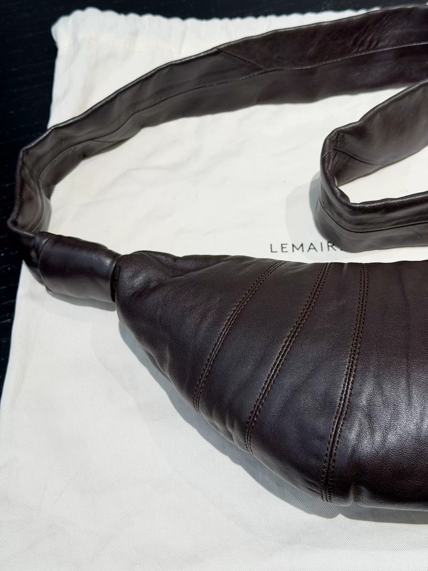 Lemaire Lemaire Leather Croissant Bag ONE SIZE Size ONE SIZE - 5 Thumbnail