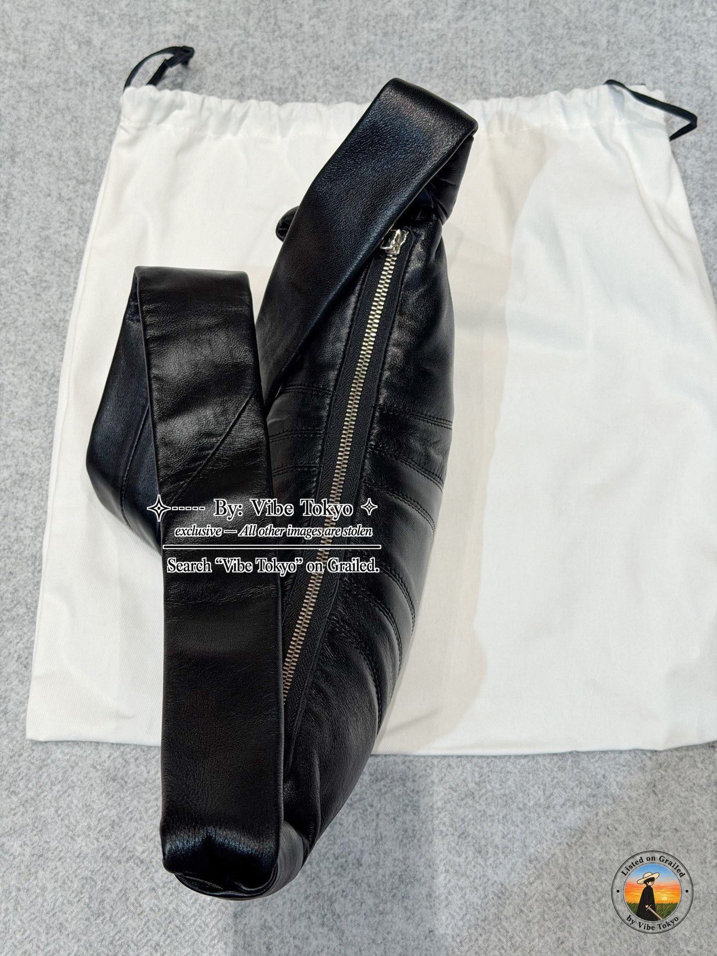 Lemaire Lemaire Small Croissant Bag Black Size ONE SIZE - 6 Thumbnail