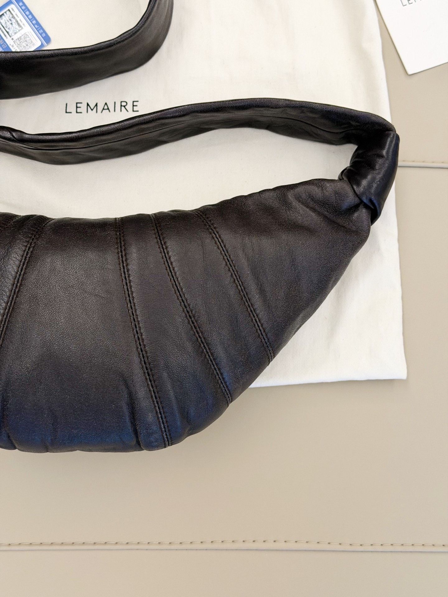 Lemaire Lemaire Small Leather Croissant Shoulder Bag Size ONE SIZE - 6 Thumbnail