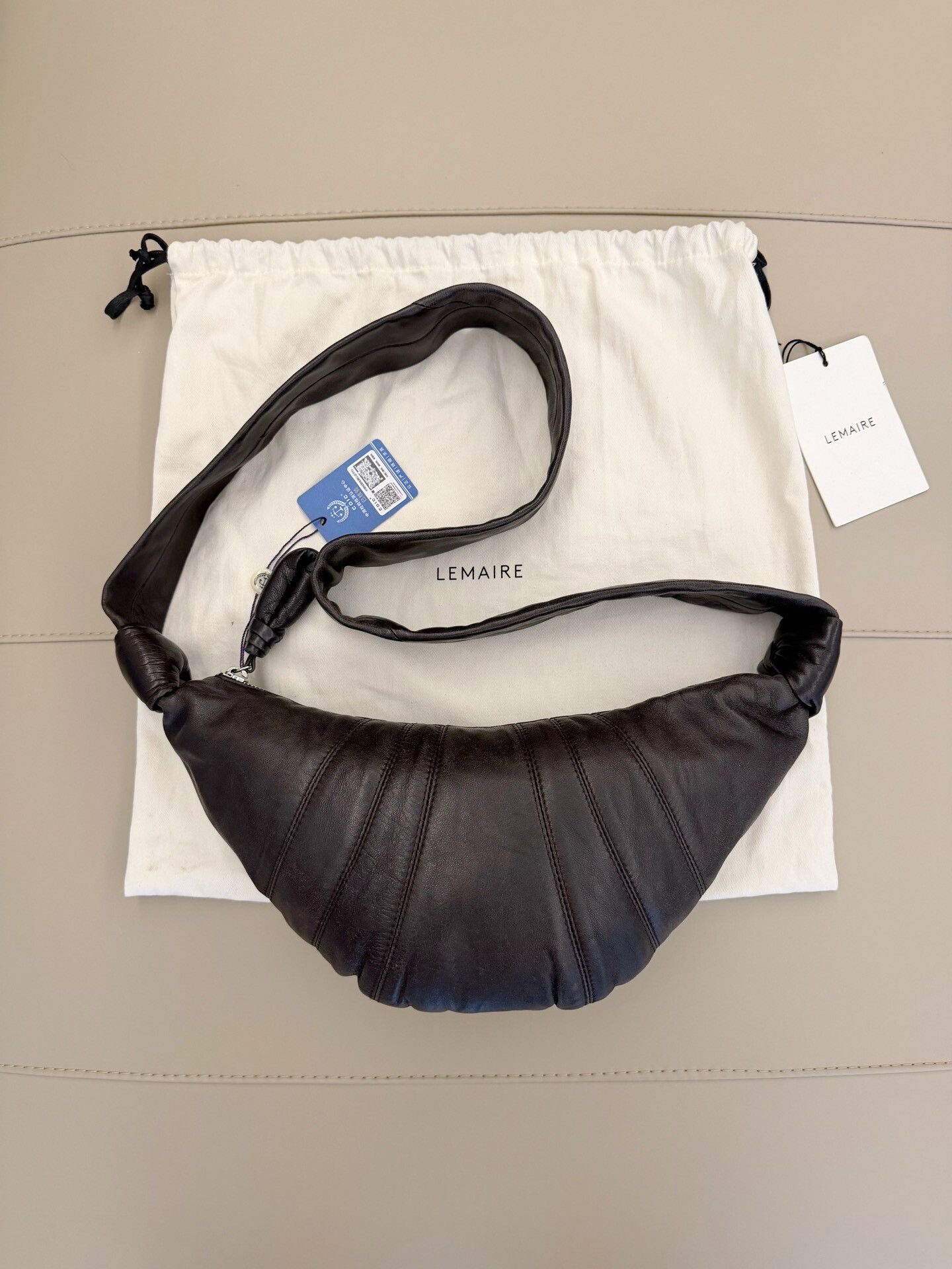 Lemaire Lemaire Small Leather Croissant Shoulder Bag Size ONE SIZE - 2 Thumbnail