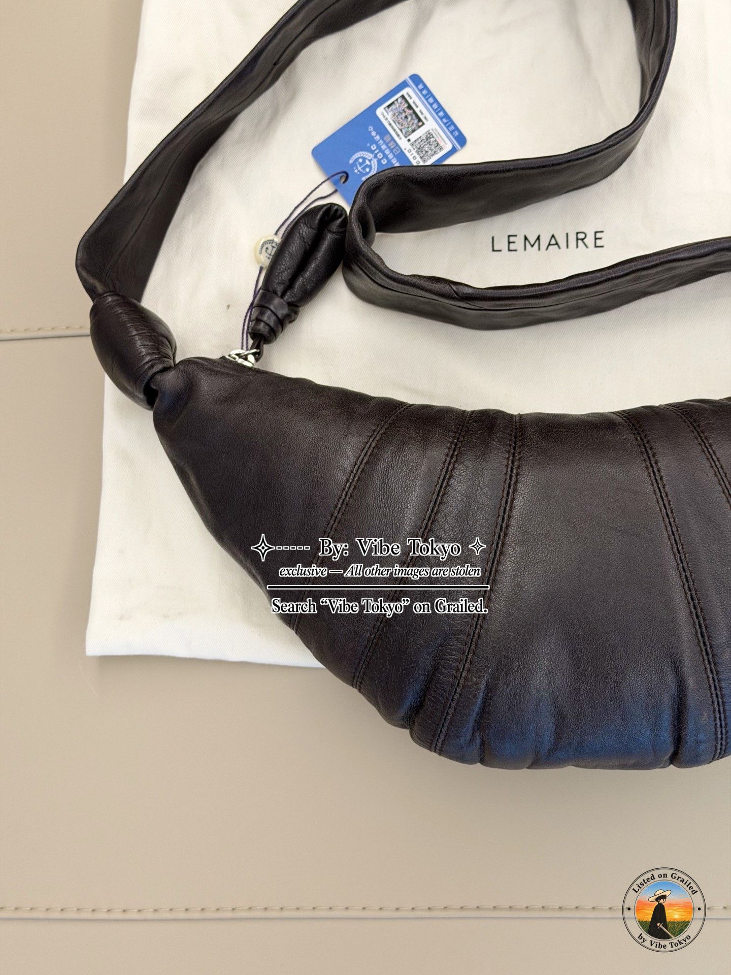 Lemaire Lemaire Small Leather Croissant Shoulder Bag Size ONE SIZE - 5 Thumbnail