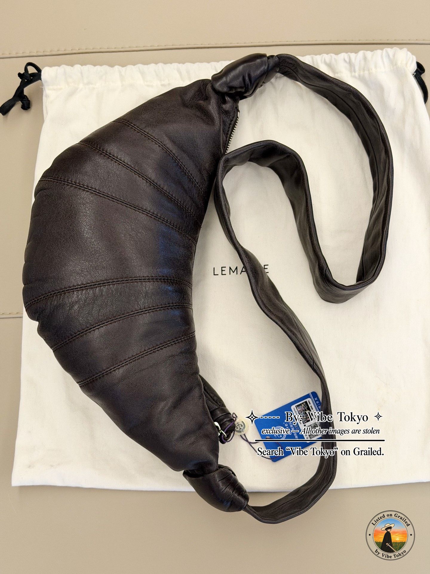 Lemaire Lemaire Small Leather Croissant Shoulder Bag Size ONE SIZE - 3 Thumbnail