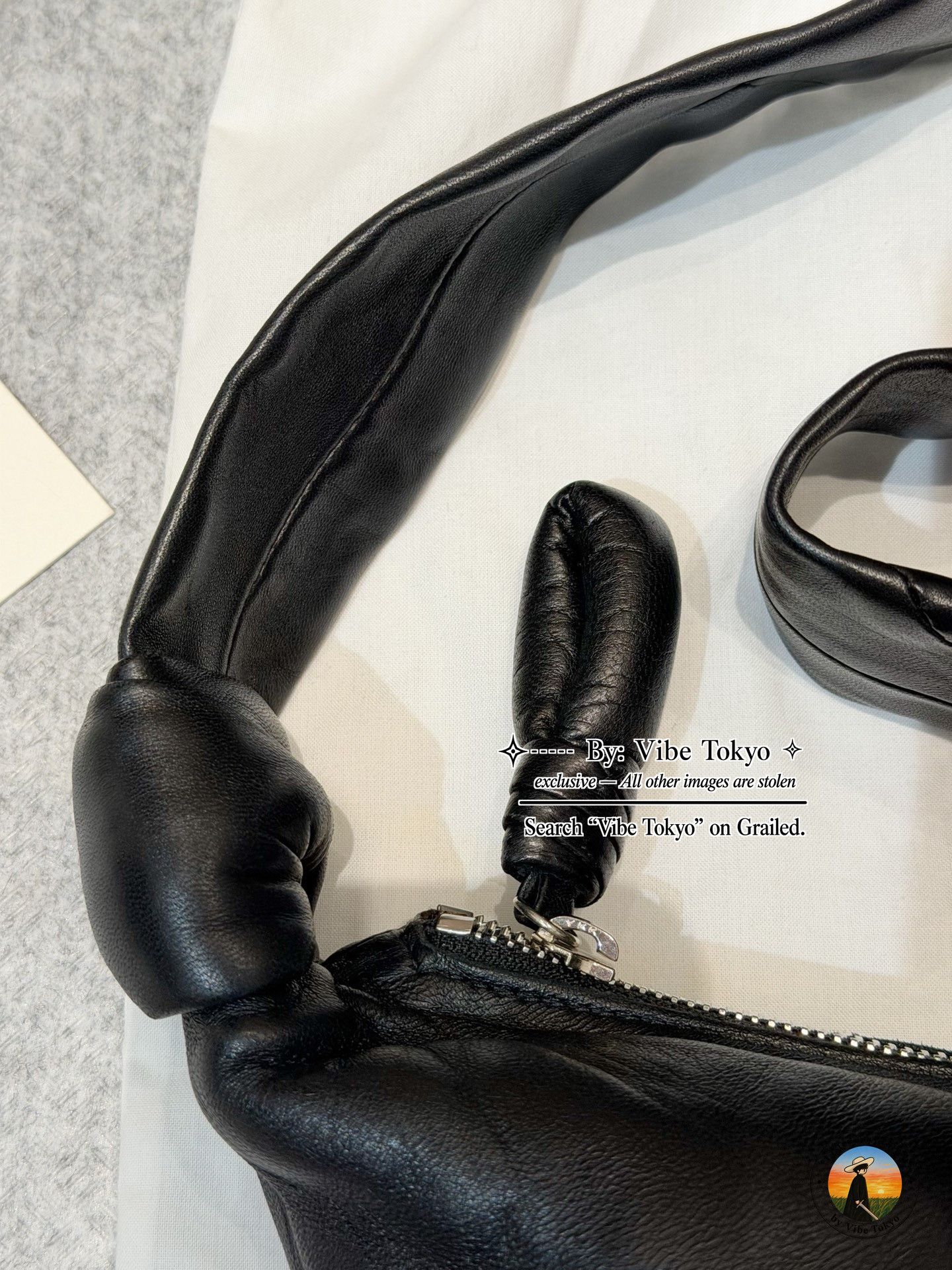 Lemaire LEMAIRE Black Leather Croissant Shoulder Bag Size ONE SIZE - 7 Thumbnail