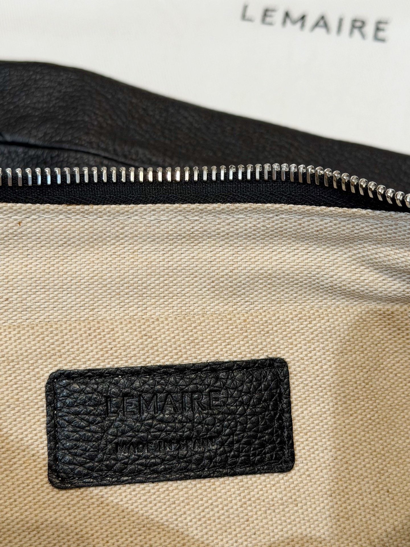 Lemaire Lemaire Small Croissant Bag Black Size ONE SIZE - 8 Thumbnail