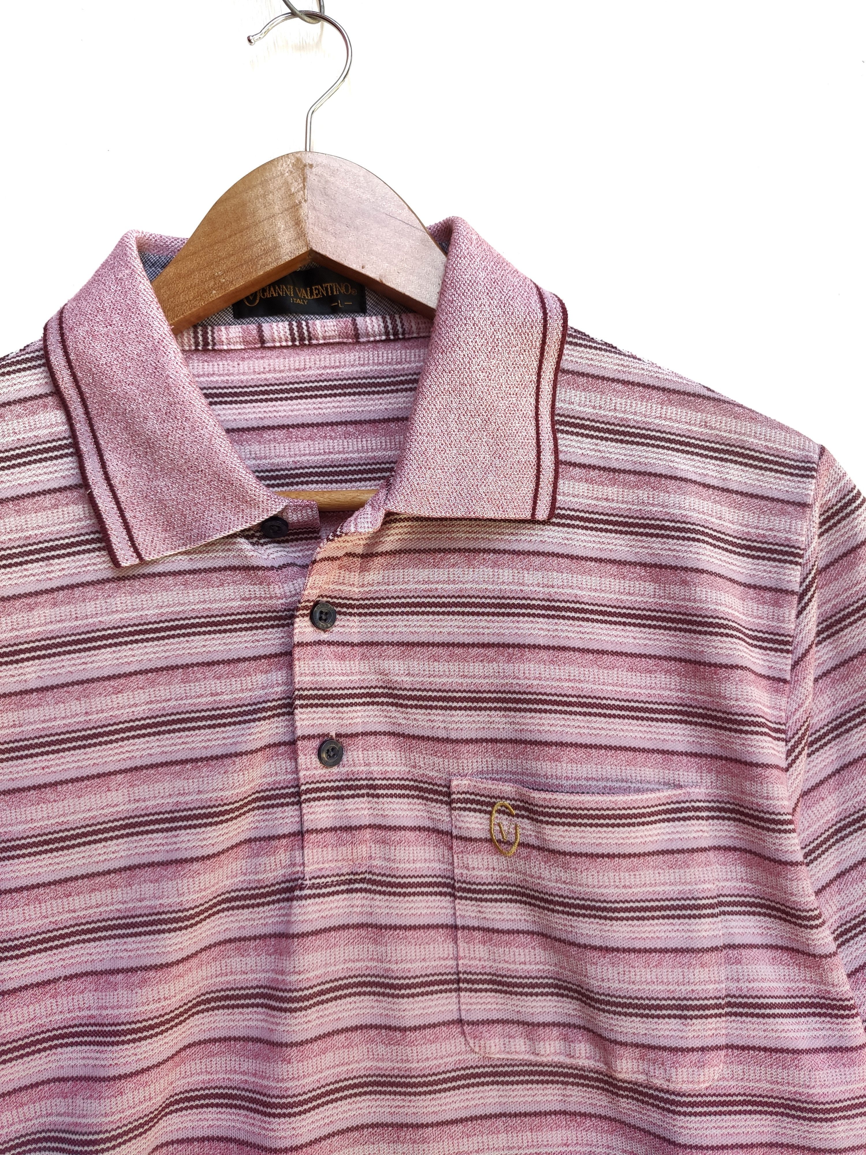 Gianni Valentino 🔥 Vintage Gianni Valentino striped polos Size US M / EU 48-50 / 2 - 2 Thumbnail