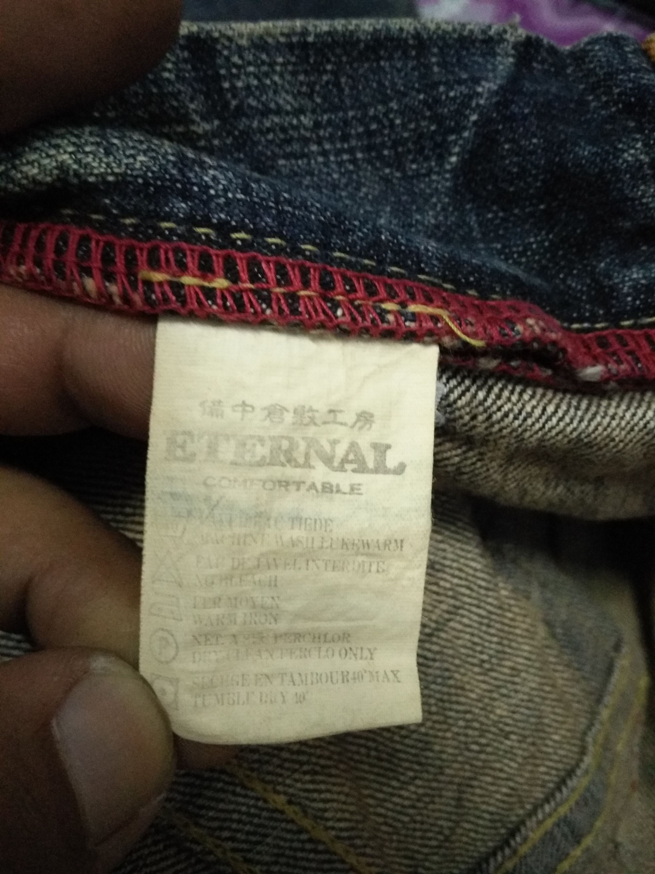 Eternal × Japanese Brand Rare Eternal Monogram Pocket Distressed Jeans Made in Japan Size US 36 / EU 52 - 11 Thumbnail