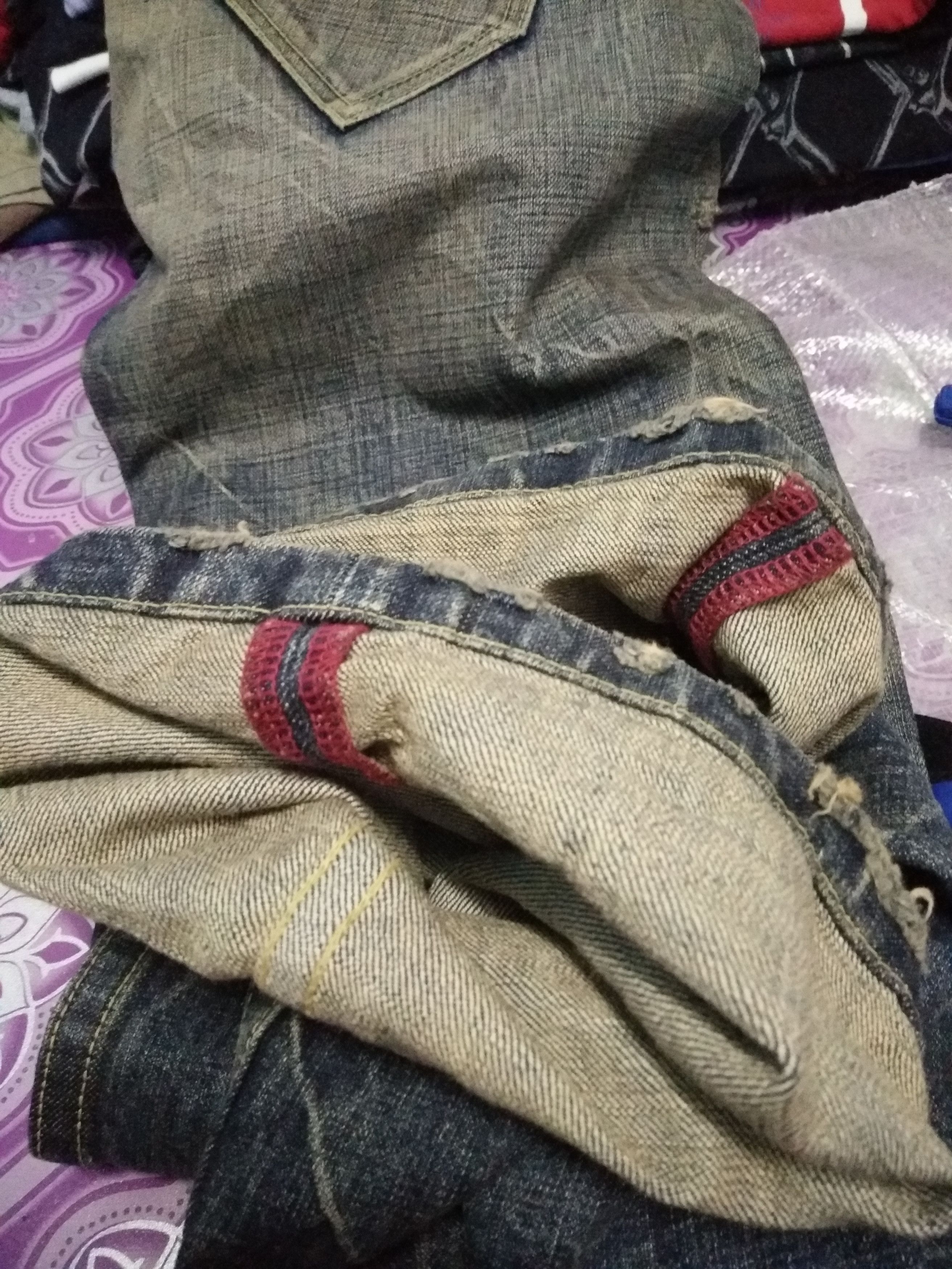 Eternal × Japanese Brand Rare Eternal Monogram Pocket Distressed Jeans Made in Japan Size US 36 / EU 52 - 14 Thumbnail