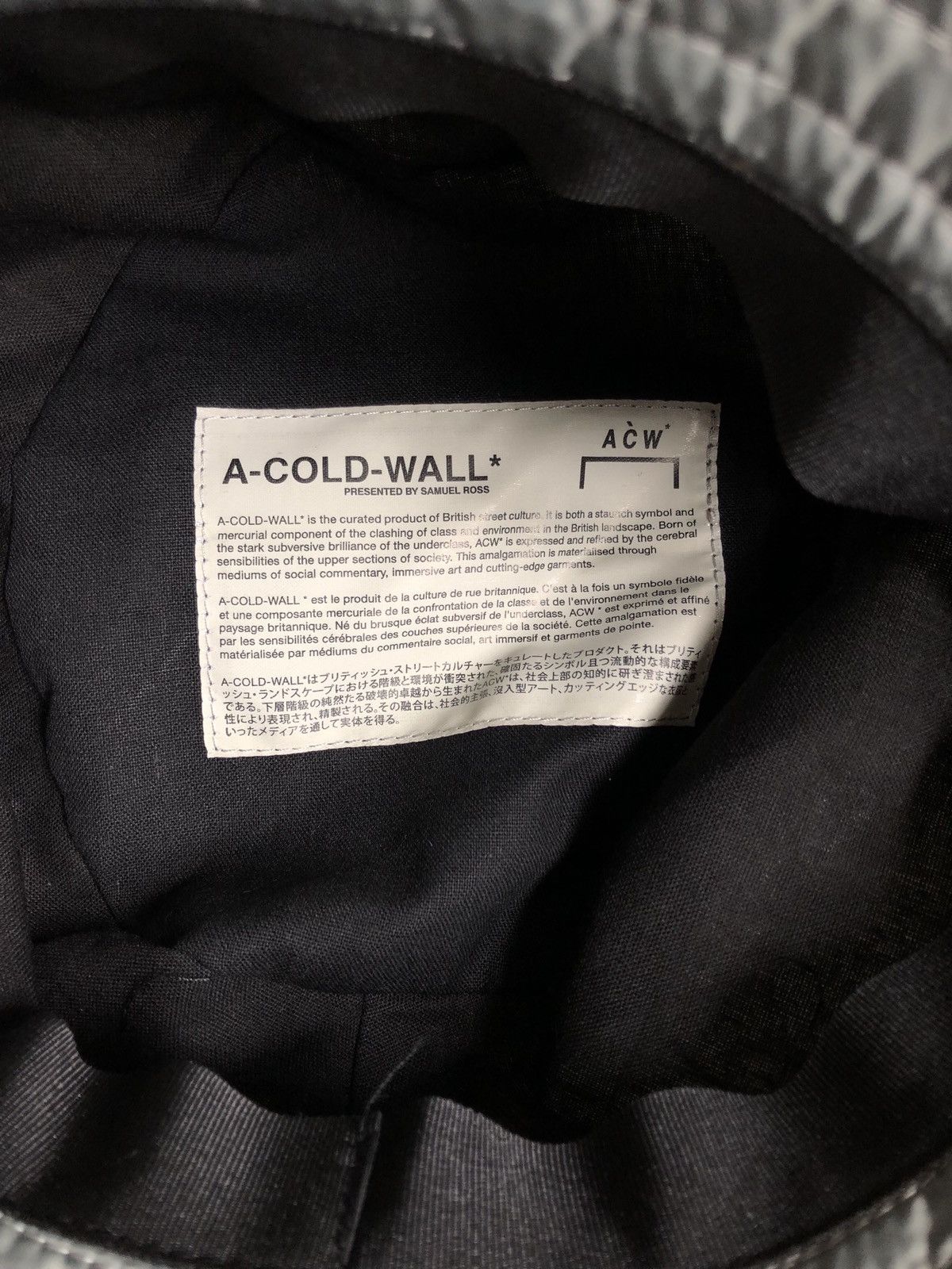 A-COLD-WALL* A Cold Wall Logo Bucket Hat Size ONE SIZE - 4 Thumbnail