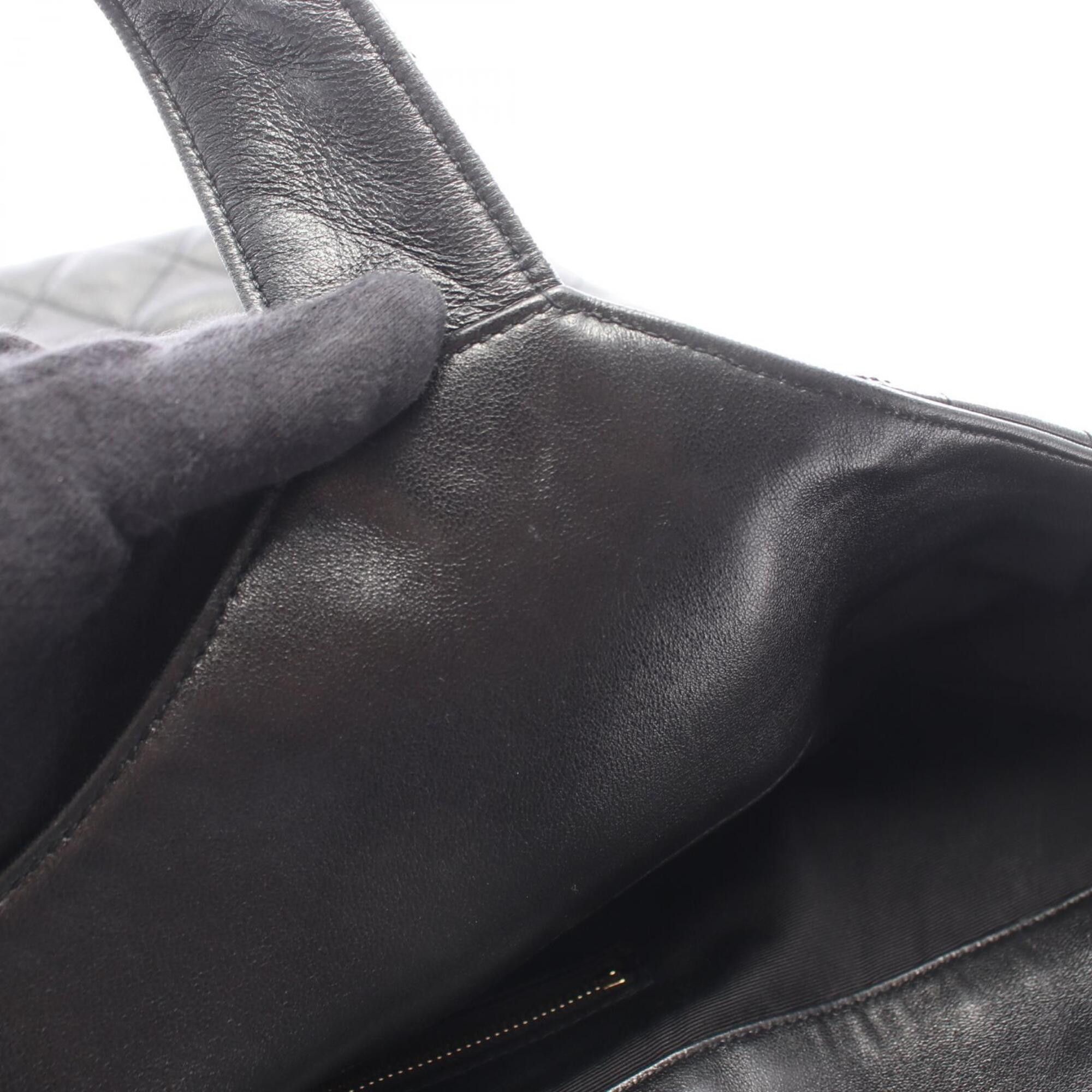Yves Saint Laurent Yves Saint Laurent Saint Laurent Paris Icare Maxi Tote Bag Handbag Leather Women's Black 698651AAANG1000 Size ONE SIZE - 6 Thumbnail