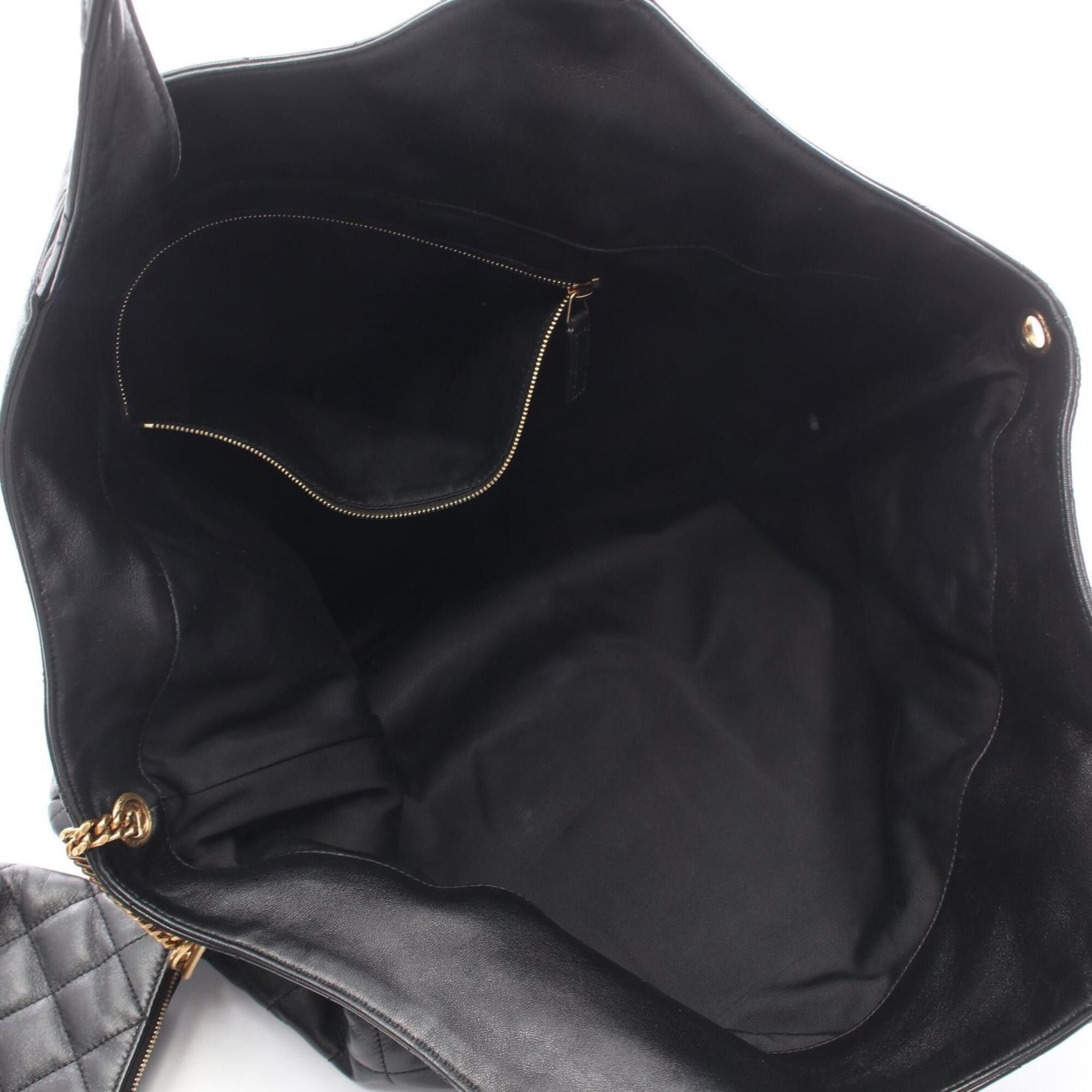 Yves Saint Laurent Yves Saint Laurent Saint Laurent Paris Icare Maxi Tote Bag Handbag Leather Women's Black 698651AAANG1000 Size ONE SIZE - 3 Thumbnail