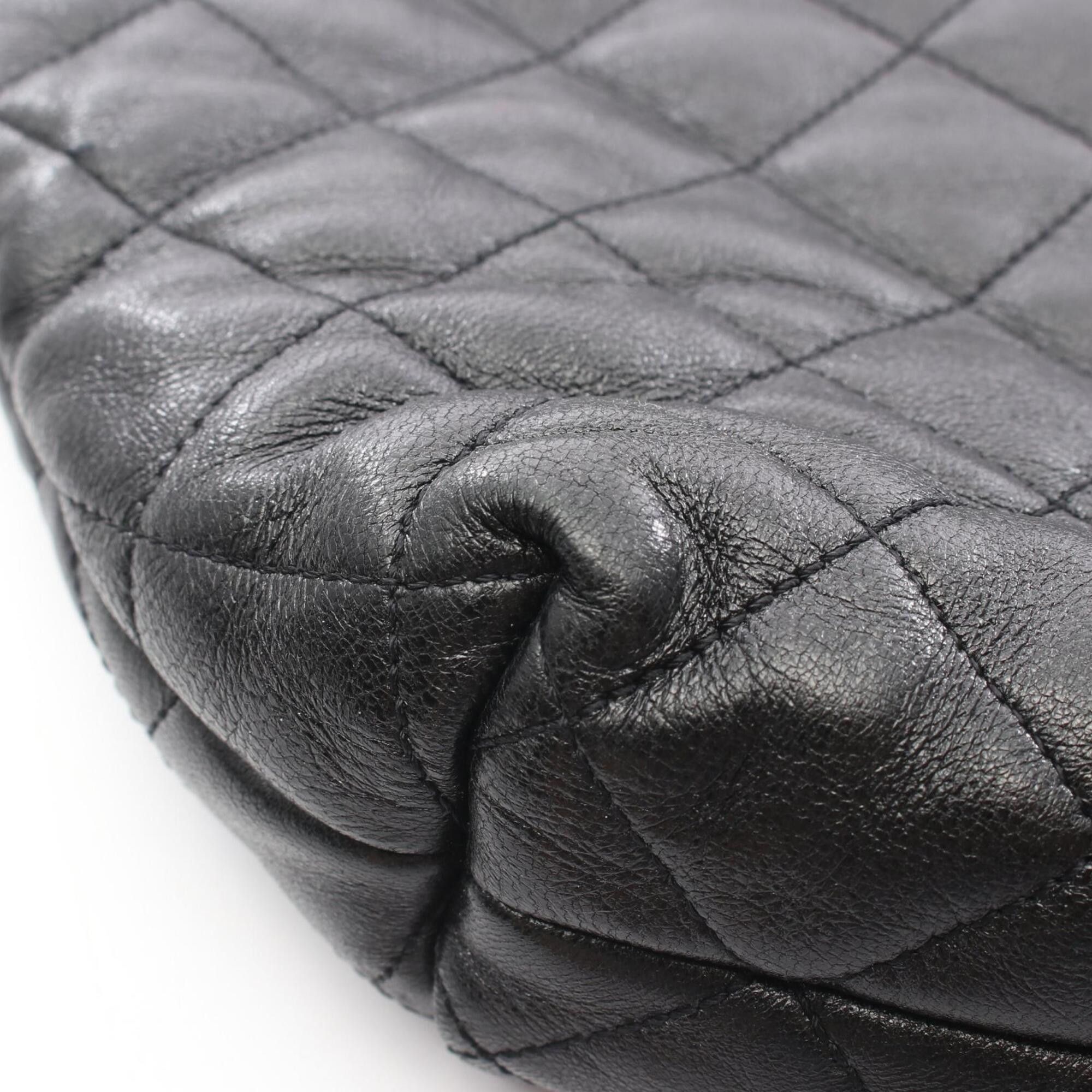 Yves Saint Laurent Yves Saint Laurent Saint Laurent Paris Icare Maxi Tote Bag Handbag Leather Women's Black 698651AAANG1000 Size ONE SIZE - 14 Thumbnail