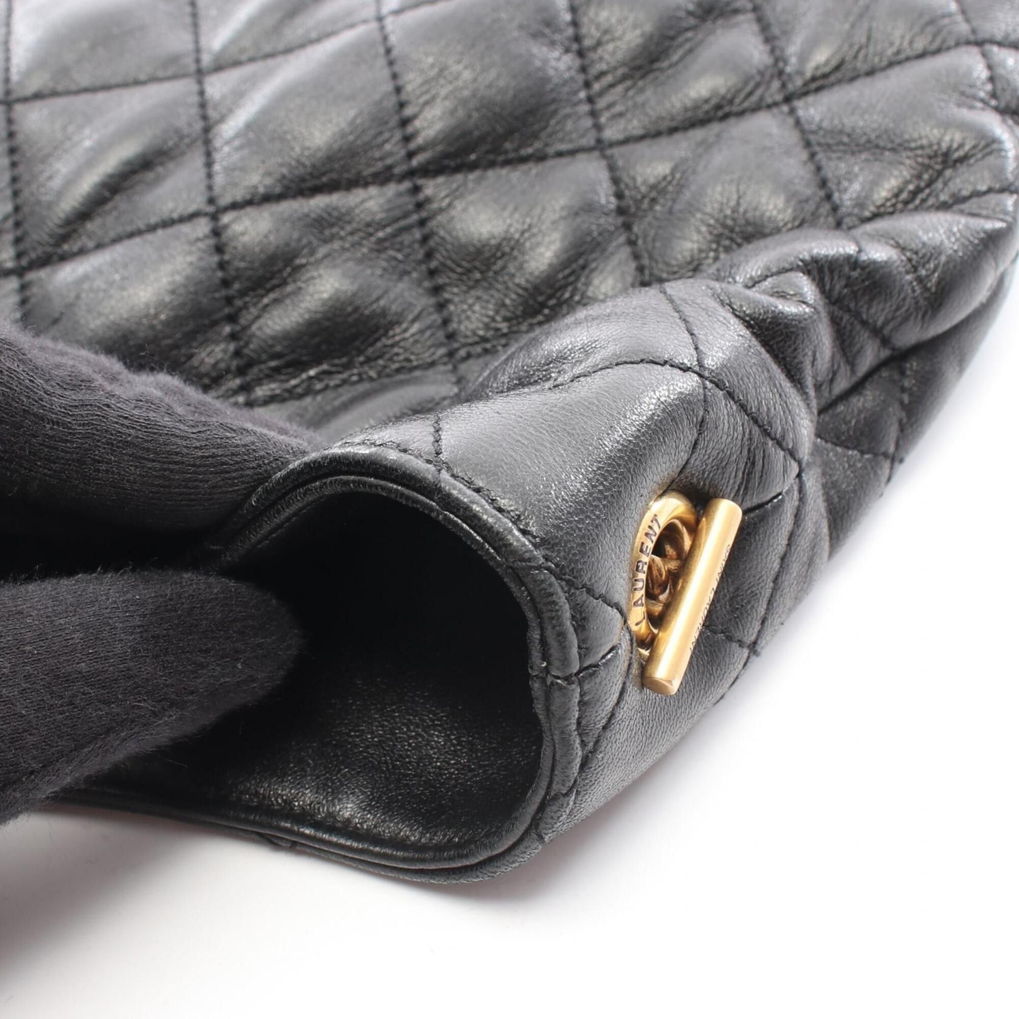 Yves Saint Laurent Yves Saint Laurent Saint Laurent Paris Icare Maxi Tote Bag Handbag Leather Women's Black 698651AAANG1000 Size ONE SIZE - 9 Thumbnail