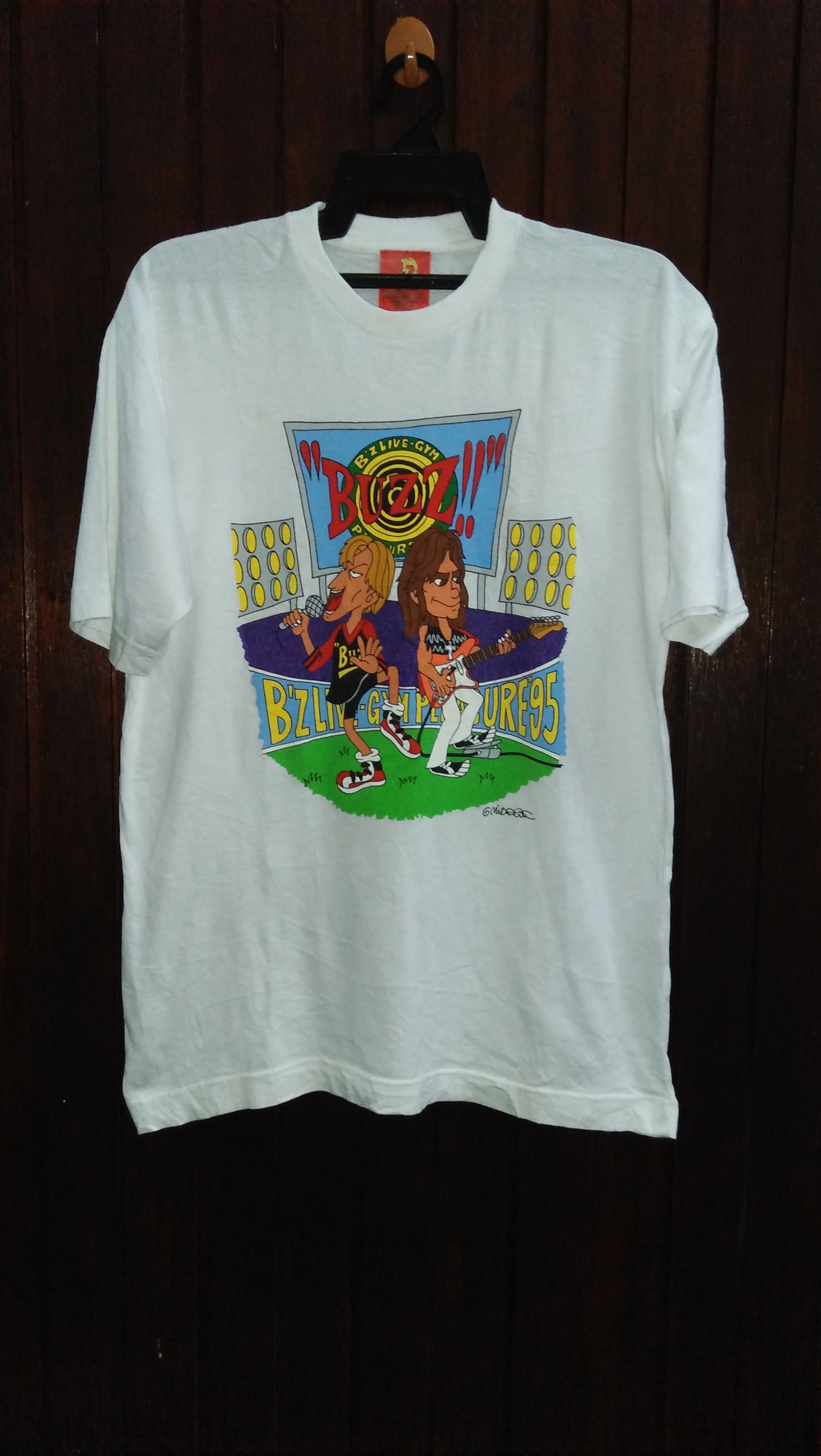 B'z TシャツLIVE-GYM pleasure95 B'z Live-Gym Pleasure '95 BUZZ!! ツアーTシャツ - メルカリ