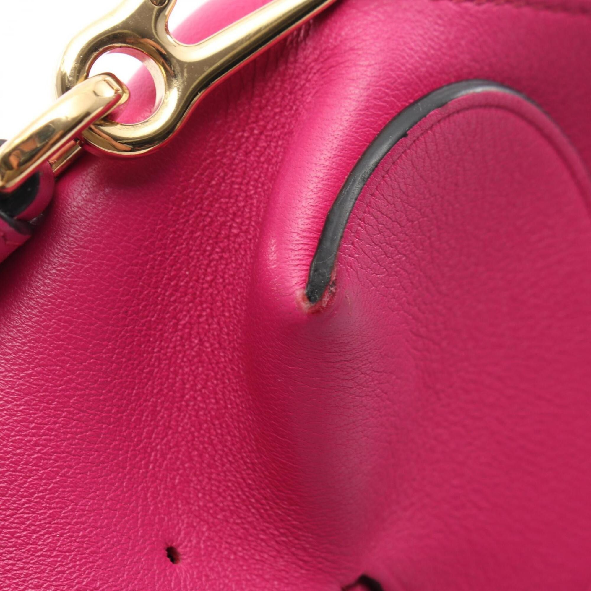 Loewe Loewe Elephant Bag Mini Shoulder Handbag Calfskin Women's Pink Size ONE SIZE - 8 Thumbnail