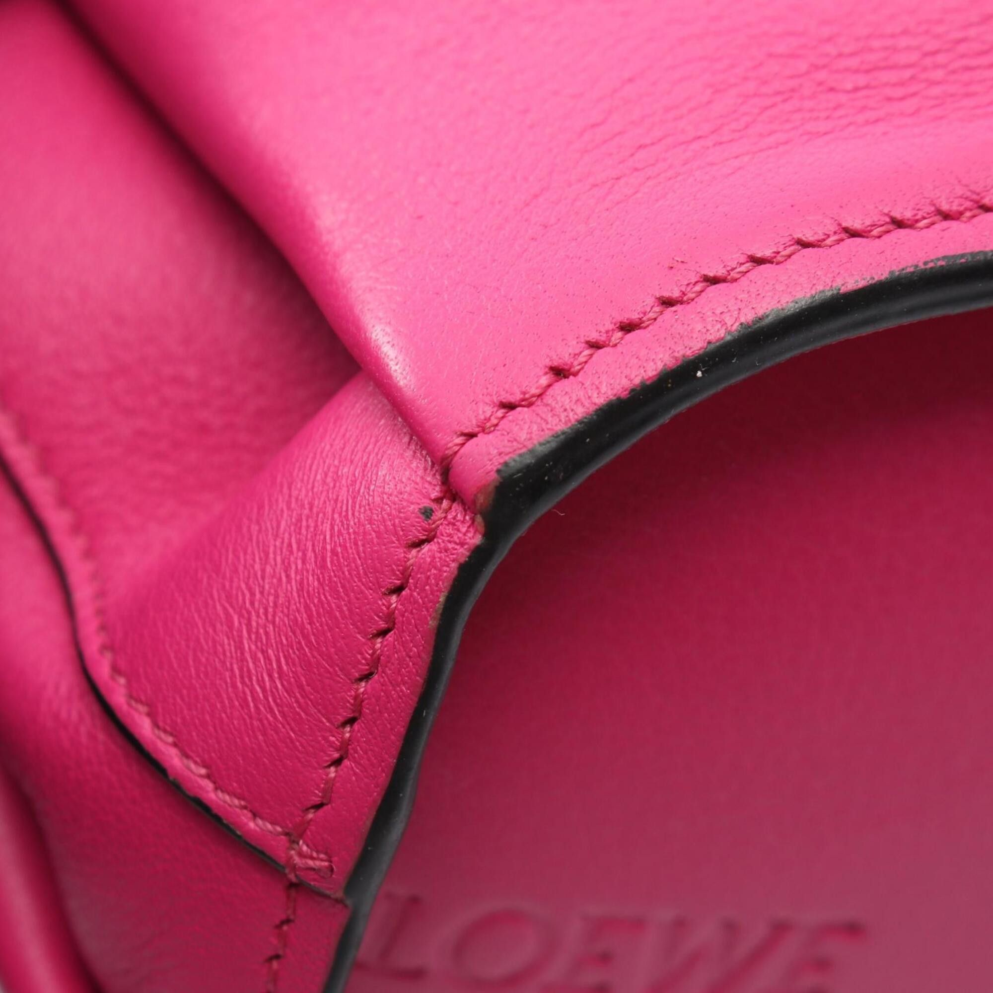 Loewe Loewe Elephant Bag Mini Shoulder Handbag Calfskin Women's Pink Size ONE SIZE - 6 Thumbnail