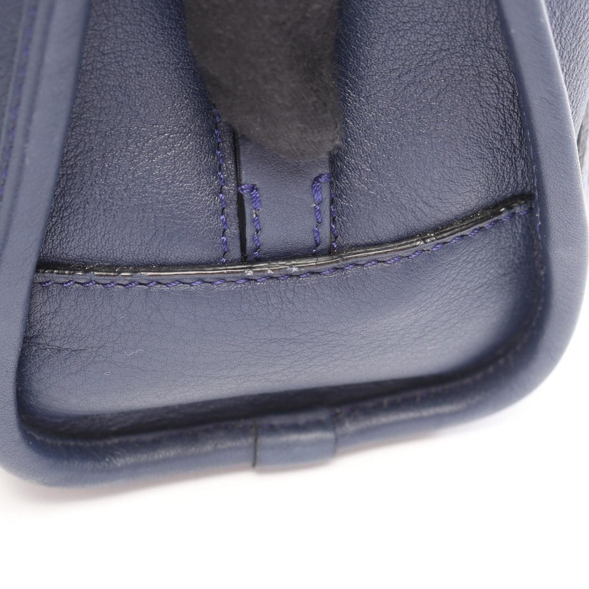 Loewe Loewe Amazona 23 2-Way Handbag, Leather, Women's, Navy Size ONE SIZE - 9 Thumbnail