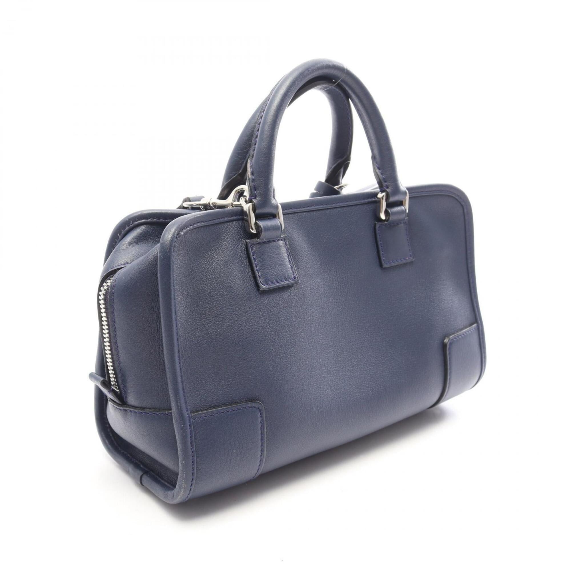 Loewe Loewe Amazona 23 2-Way Handbag, Leather, Women's, Navy Size ONE SIZE - 2 Thumbnail