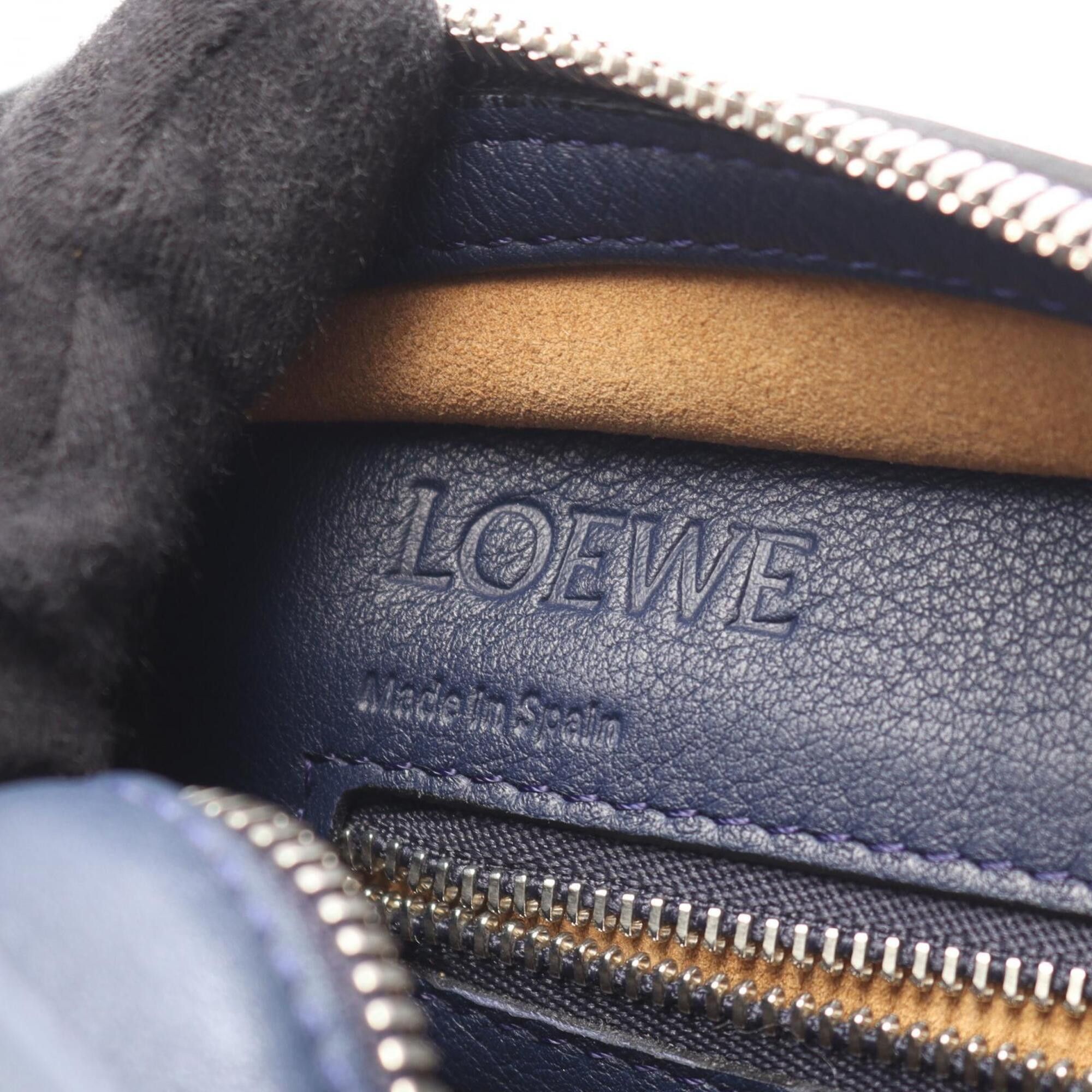 Loewe Loewe Amazona 23 2-Way Handbag, Leather, Women's, Navy Size ONE SIZE - 4 Thumbnail