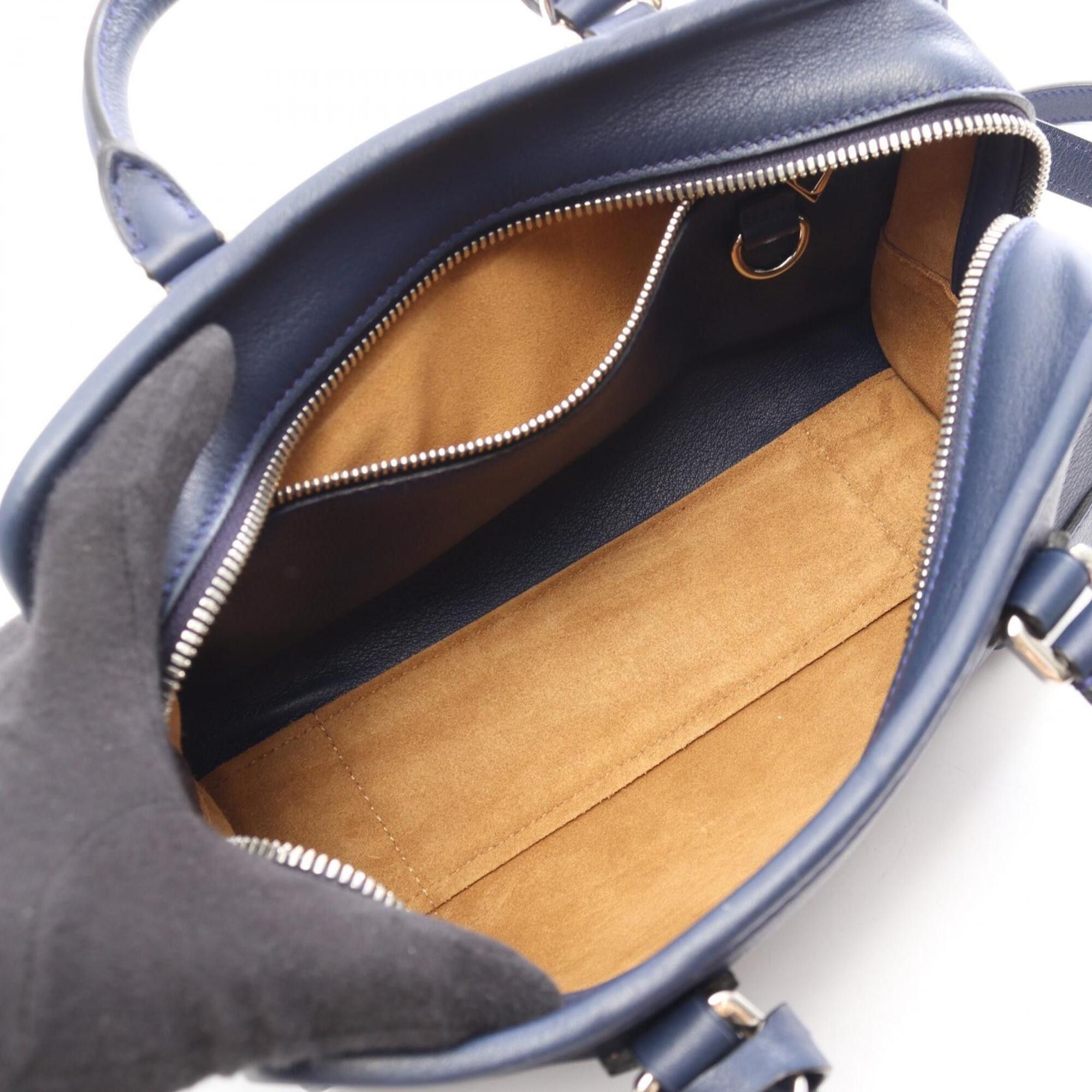 Loewe Loewe Amazona 23 2-Way Handbag, Leather, Women's, Navy Size ONE SIZE - 3 Thumbnail
