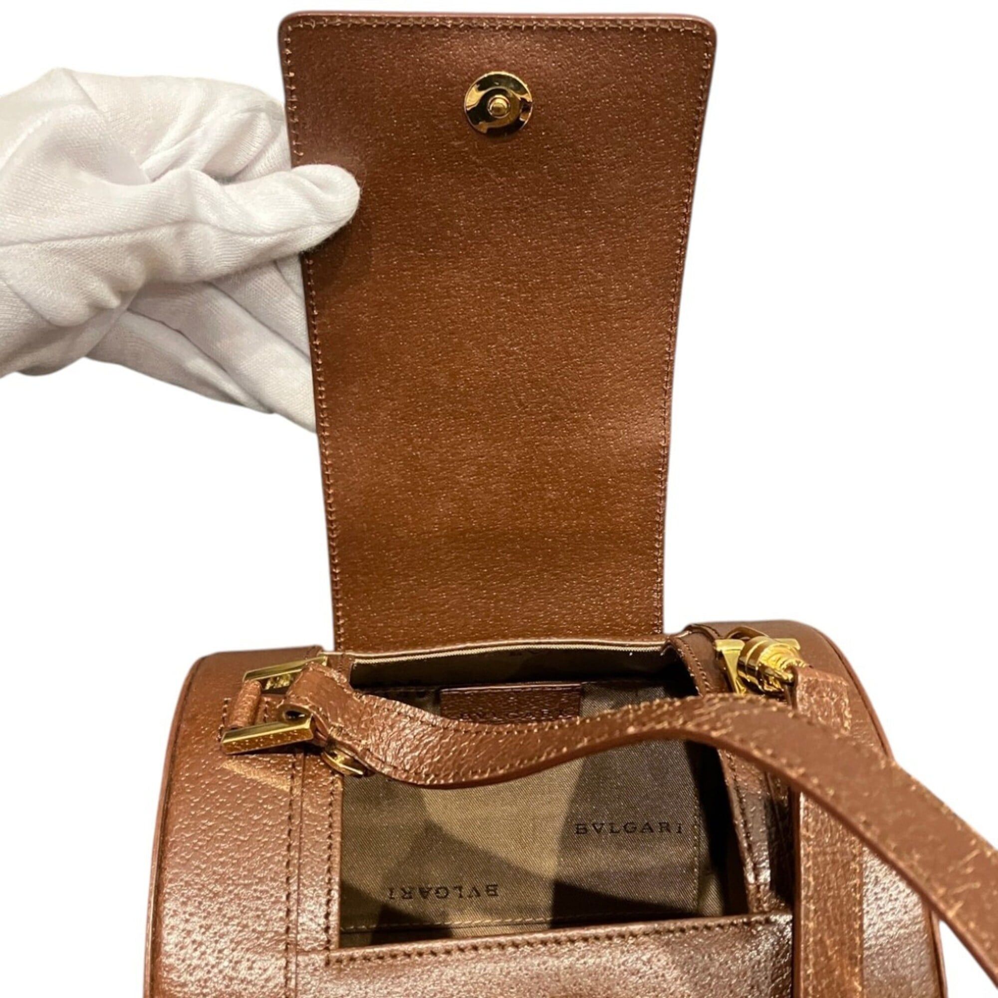 Bvlgari Bulgari BVLGARI Drum Bag Handbag B.zero1 Leather Size ONE SIZE - 8 Thumbnail