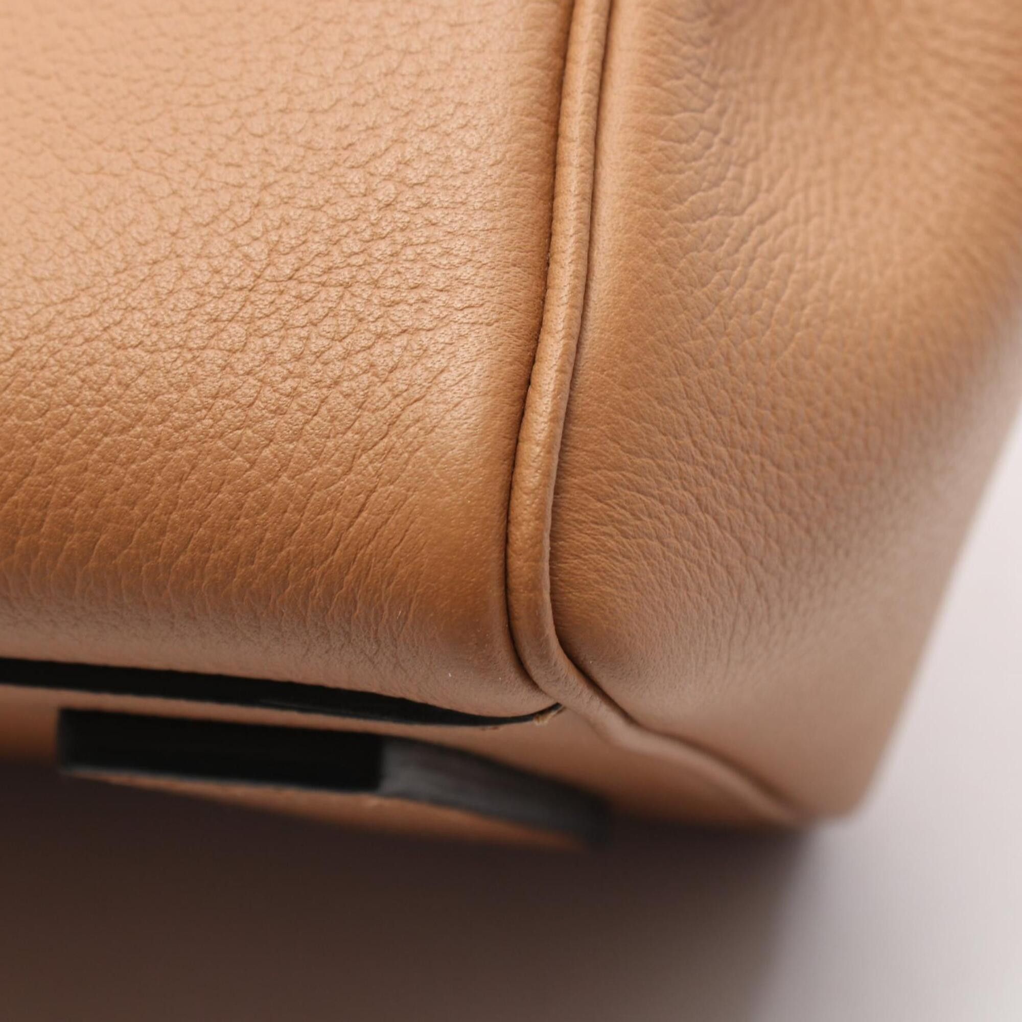 Versace Versace x Fendi La Medusa Top Handle 2-Way Handbag, Leather, Women's, Brown Size ONE SIZE - 7 Thumbnail