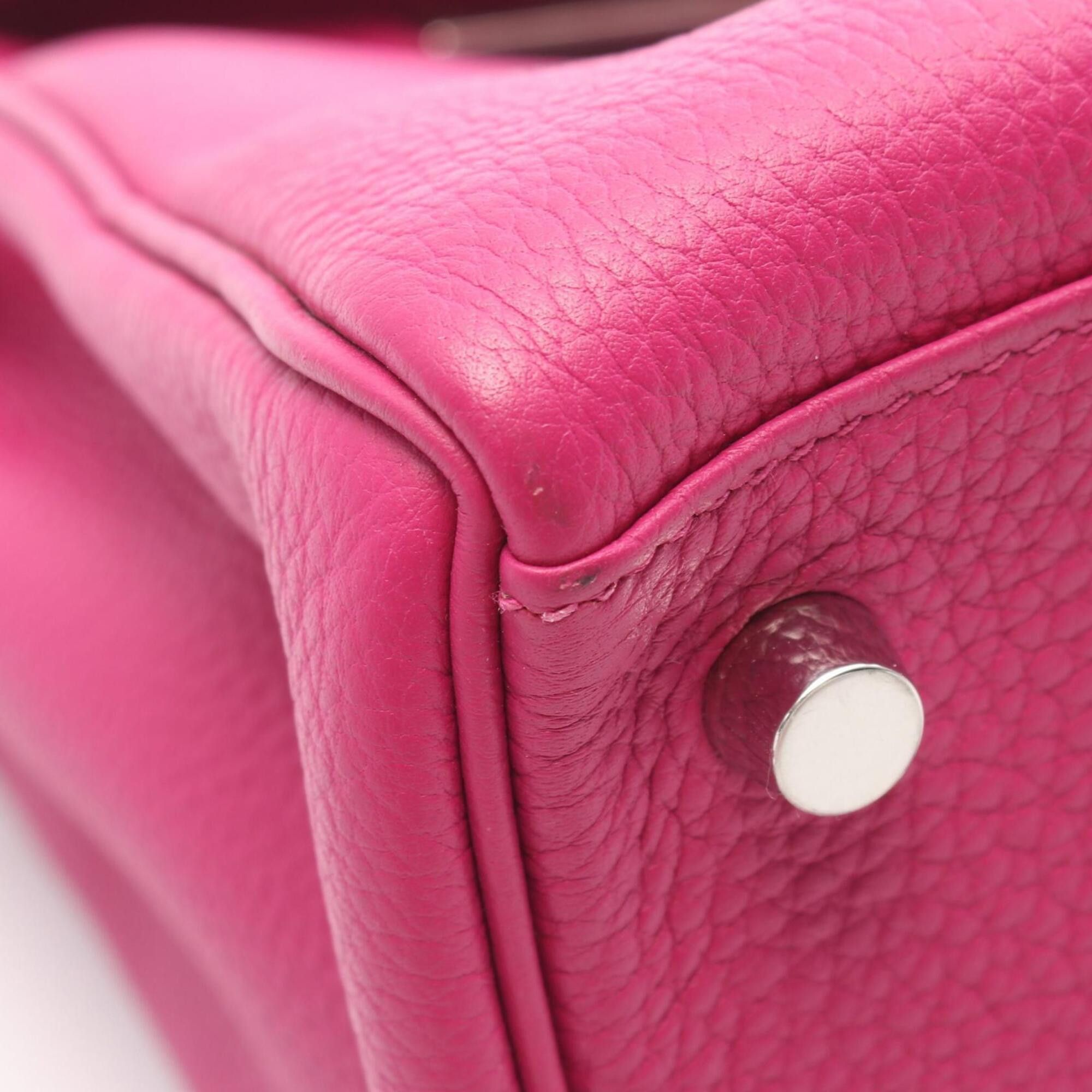 Hermes Hermes Kelly 28, 2-way handbag, Togo leather, purple tones. Size ONE SIZE - 9 Thumbnail