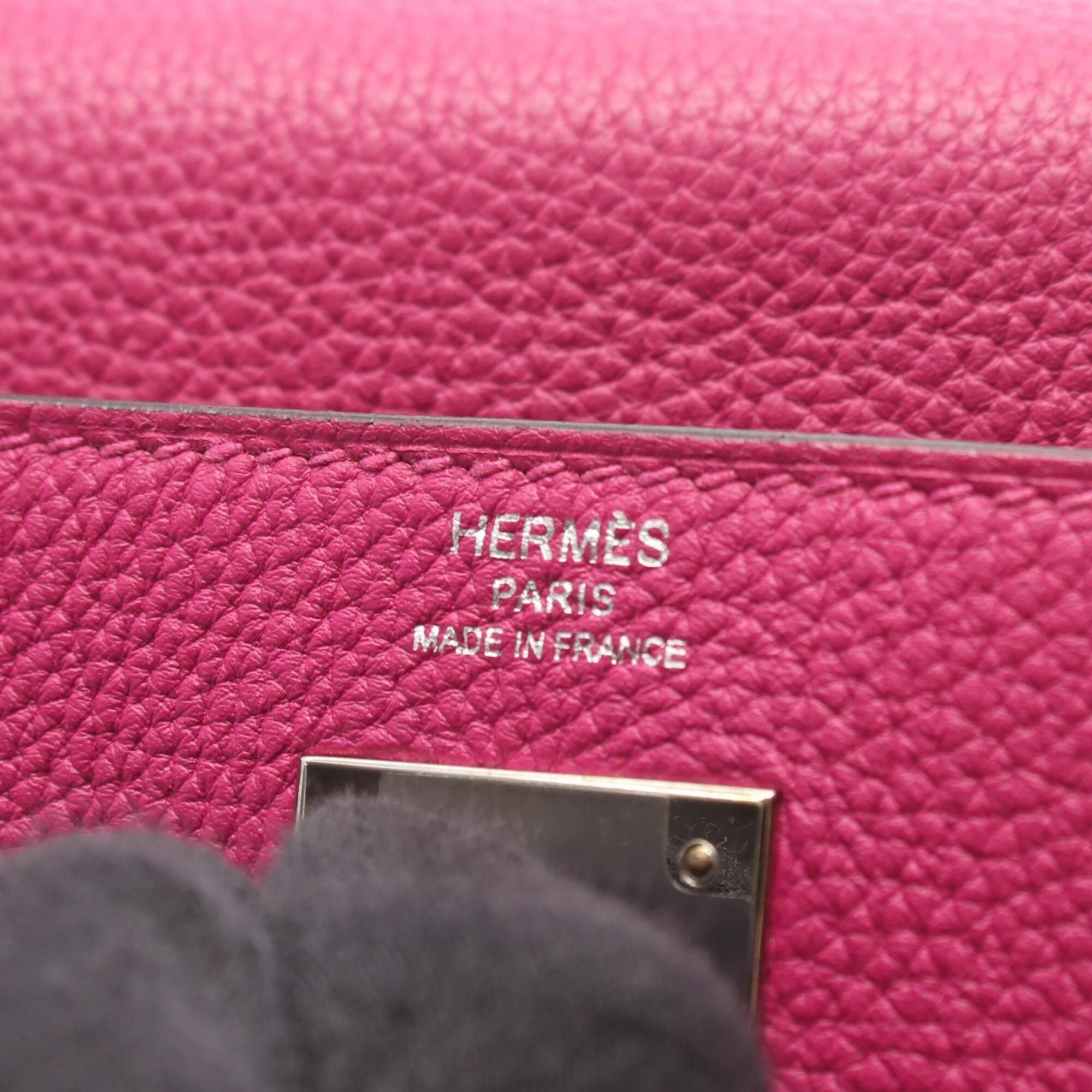 Hermes Hermes Kelly 28, 2-way handbag, Togo leather, purple tones. Size ONE SIZE - 4 Thumbnail