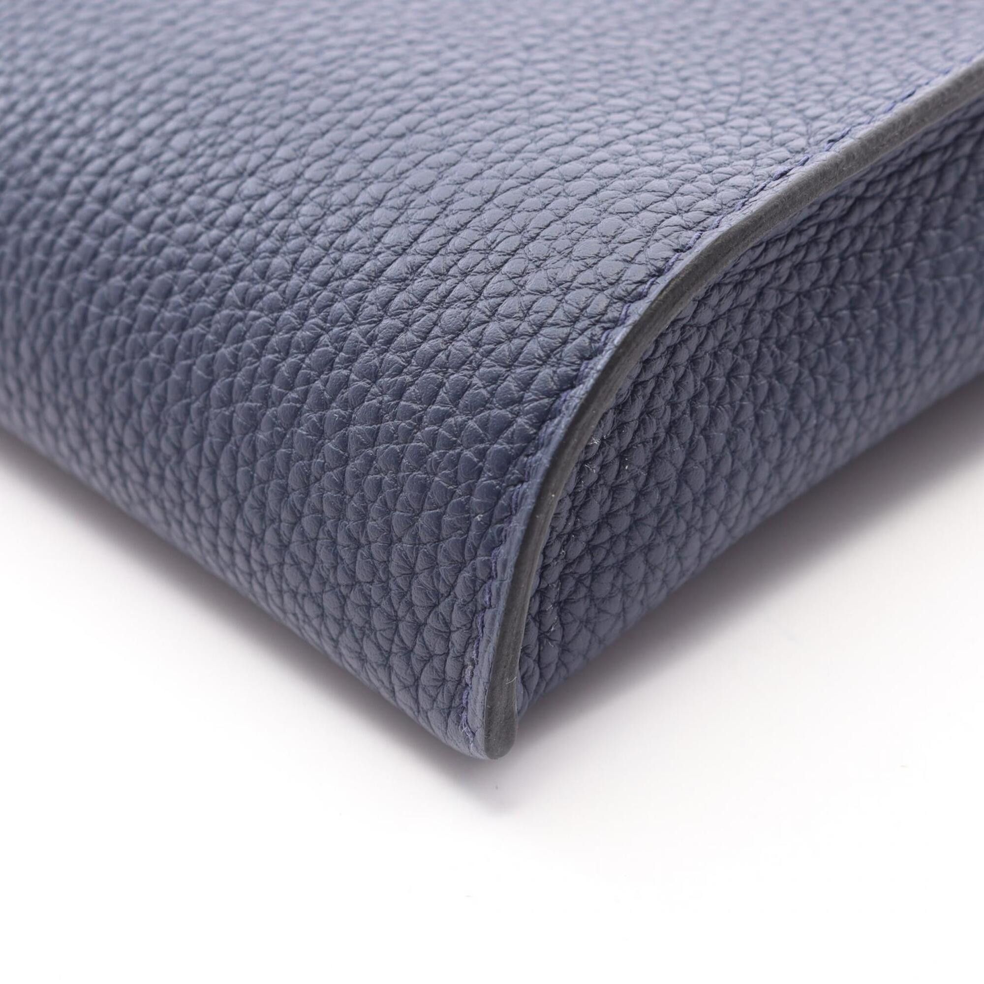 Hermes Hermes Vid Poche Shoulder Bag Handbag Leather Togo Women's Blue Size ONE SIZE - 6 Thumbnail