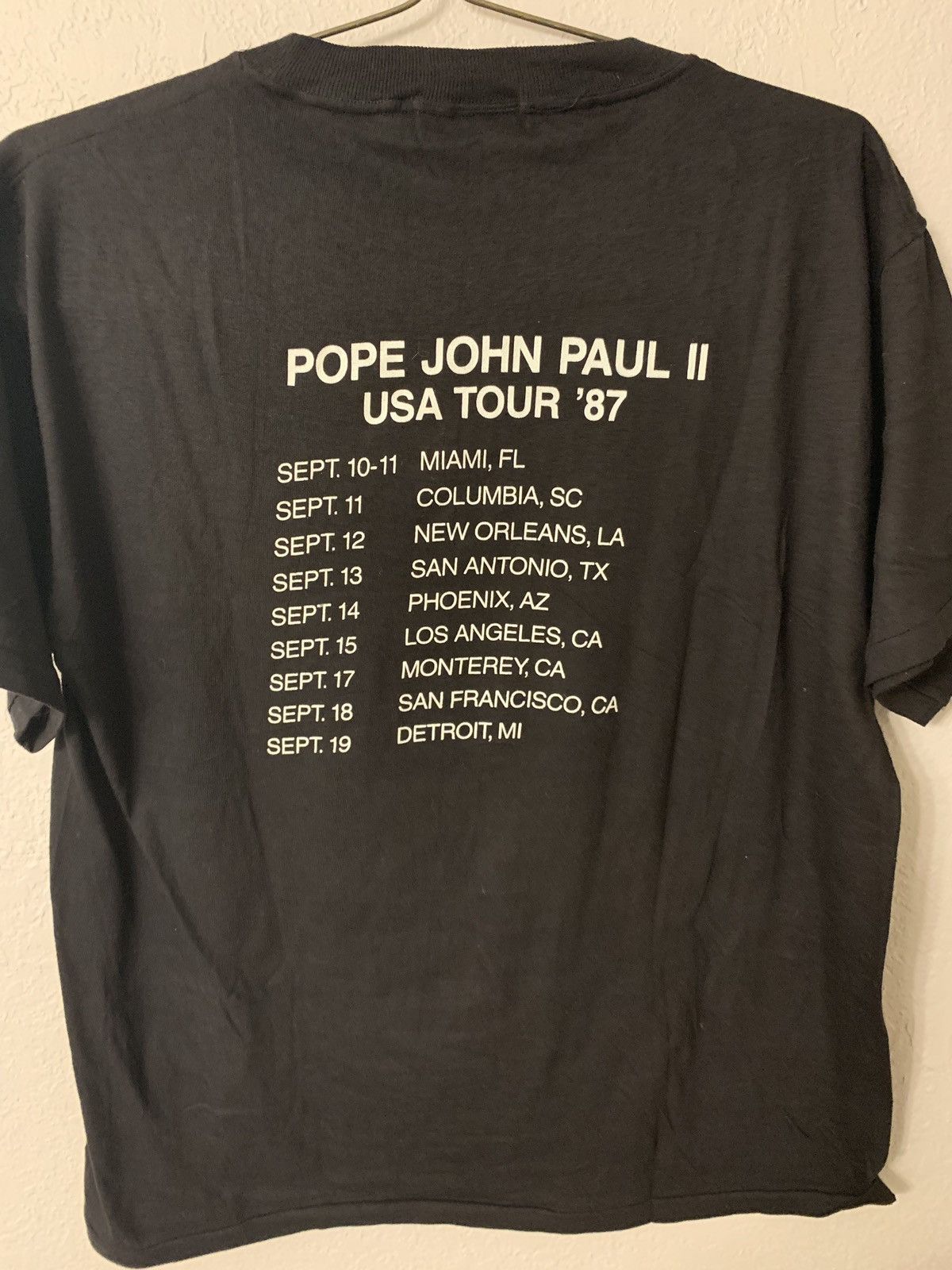 PAUL YOUNG WORLD TOUR 1987 Tシャツ フリーサイズ Paul Young ポールヤング 1987 ワールドツアー 日本公演 Tシャツ