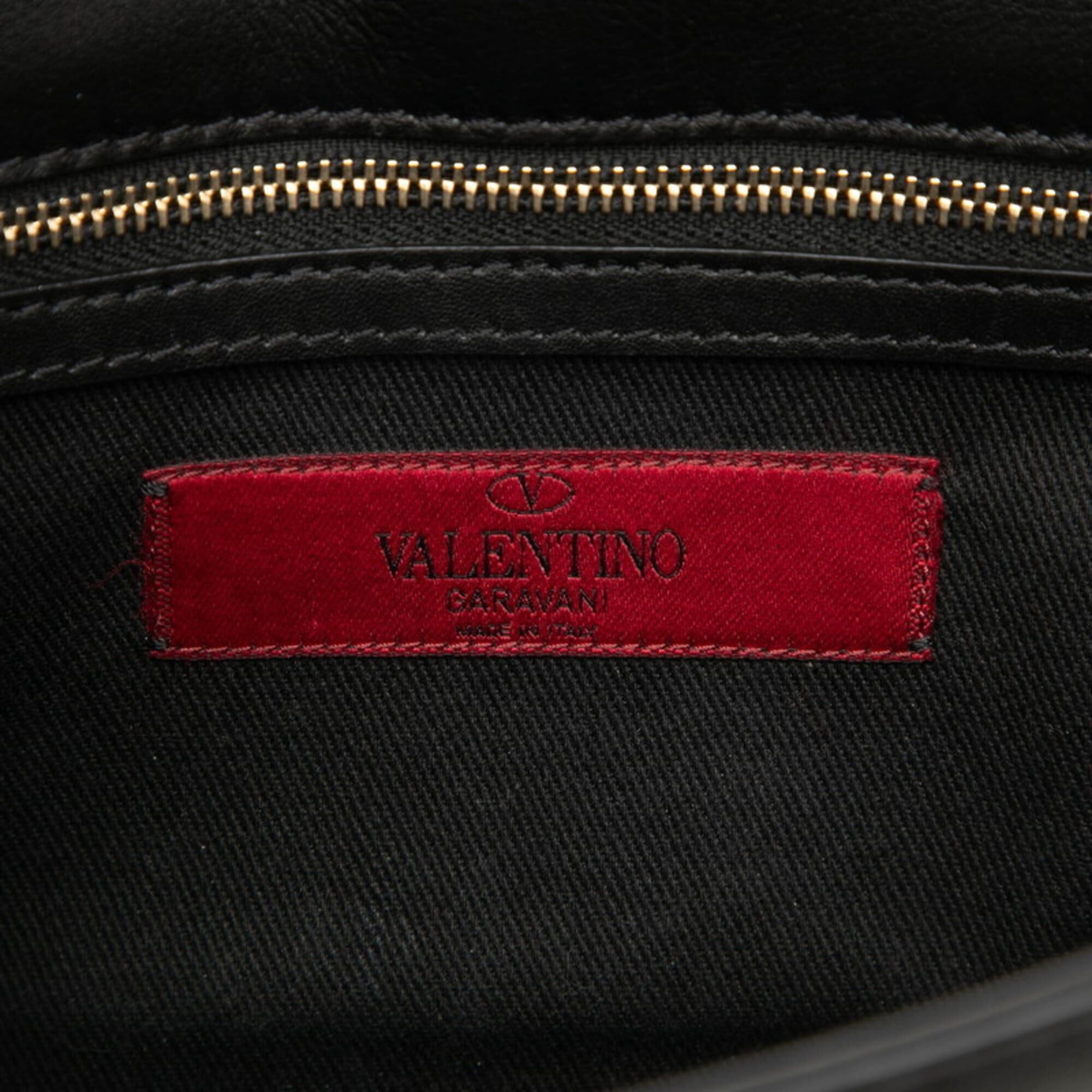 Valentino Valentino Rockstud Crossbody Chain Shoulder Bag, Black Leather, Women's Size ONE SIZE - 5 Thumbnail