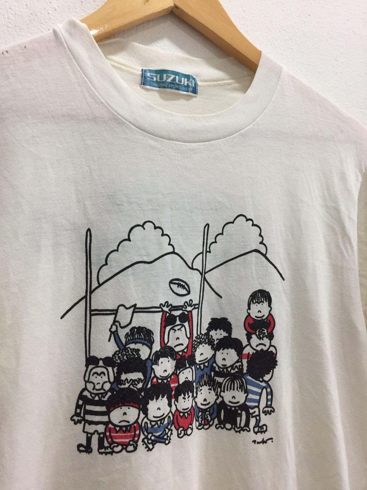 Vintage Vintage 1984 Suzuki Sportswear T-Shirt Summer Bothside Print Size US M / EU 48-50 / 2 - 3 Thumbnail