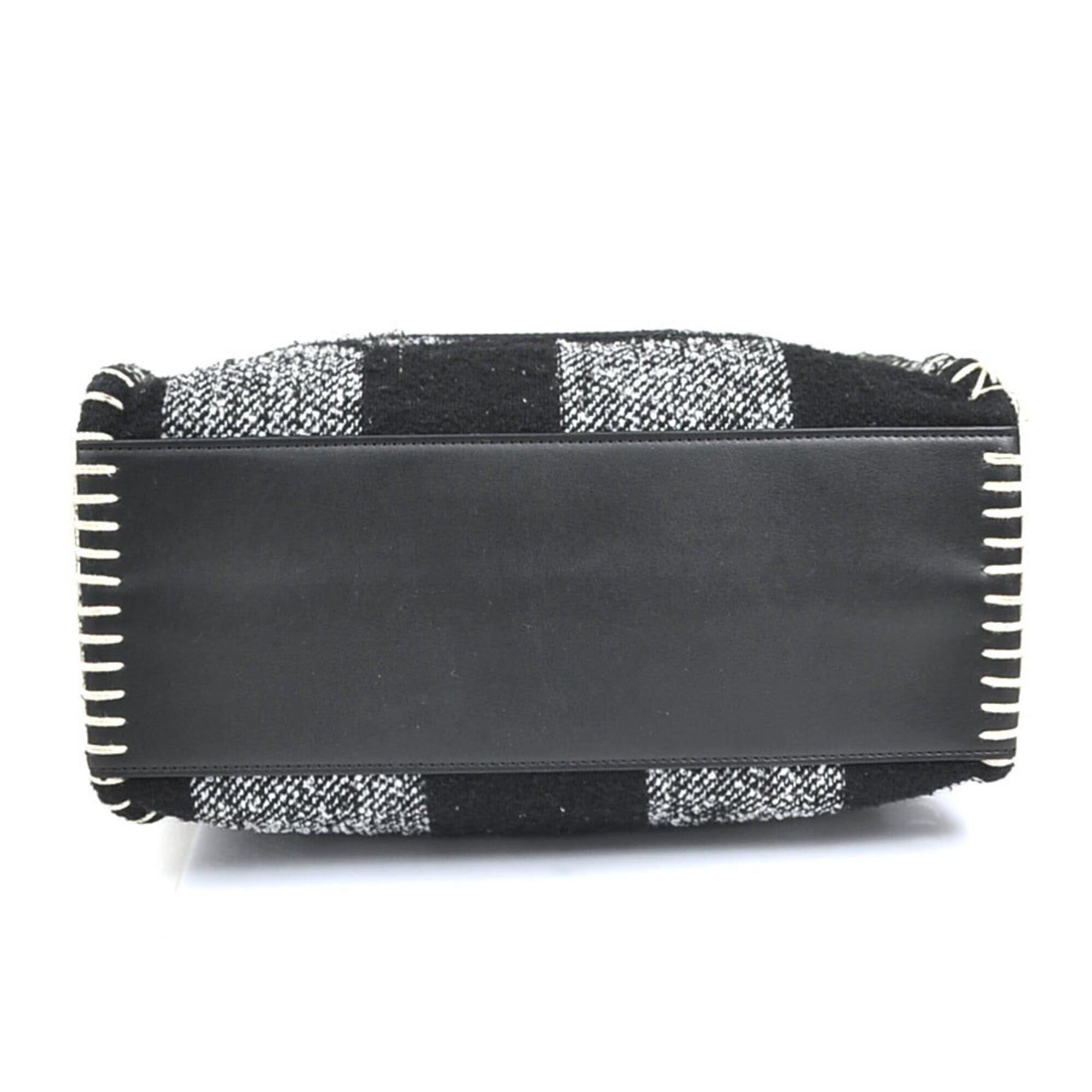 Marc Jacobs Marc Jacobs handbag/shoulder bag, blanket design, small tote polyester/leather, black, women's, h32362k Size ONE SIZE - 3 Thumbnail