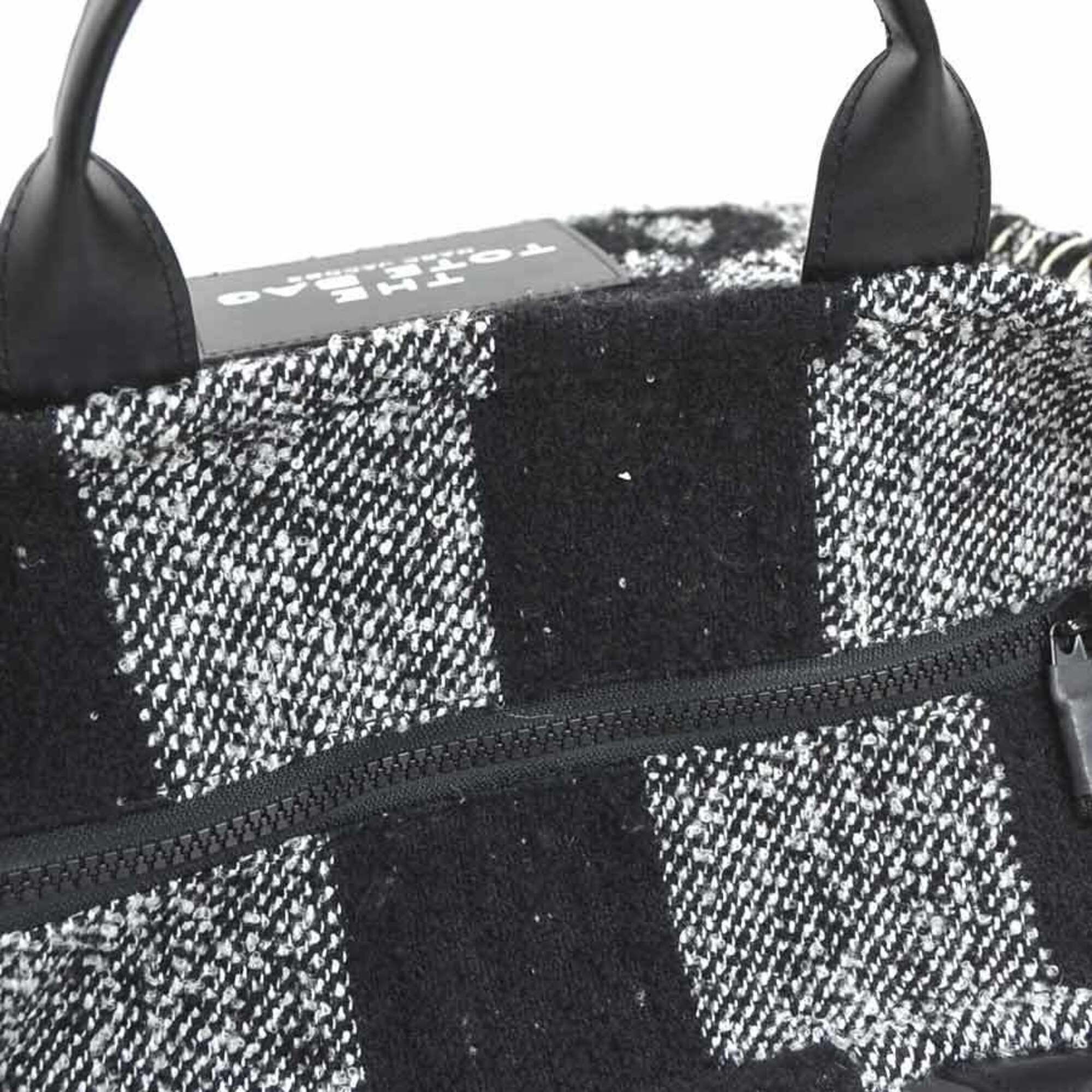 Marc Jacobs Marc Jacobs handbag/shoulder bag, blanket design, small tote polyester/leather, black, women's, h32362k Size ONE SIZE - 8 Thumbnail