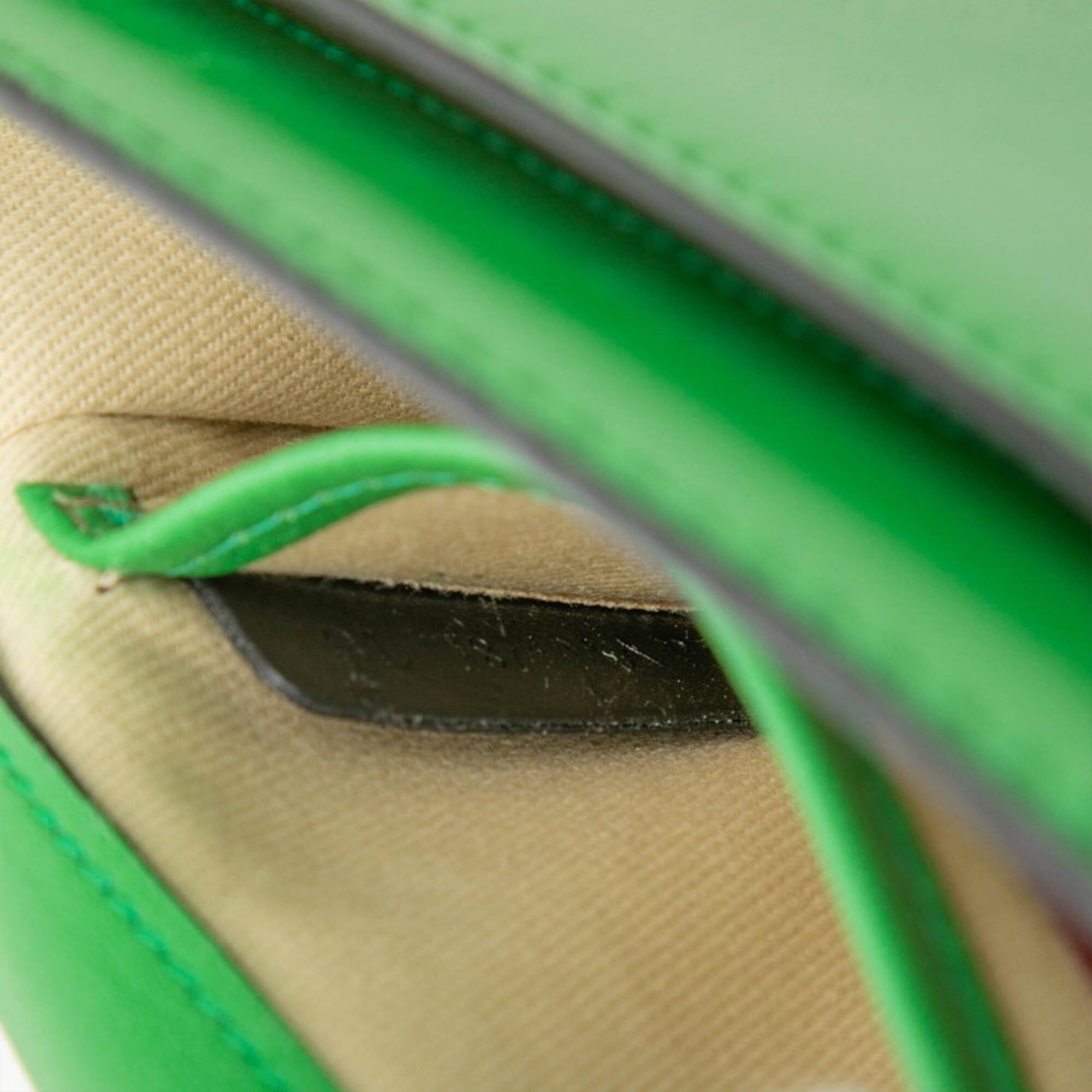Valentino Valentino Rockstud Handbag One Shoulder Green Gold Leather Women's Size ONE SIZE - 6 Thumbnail