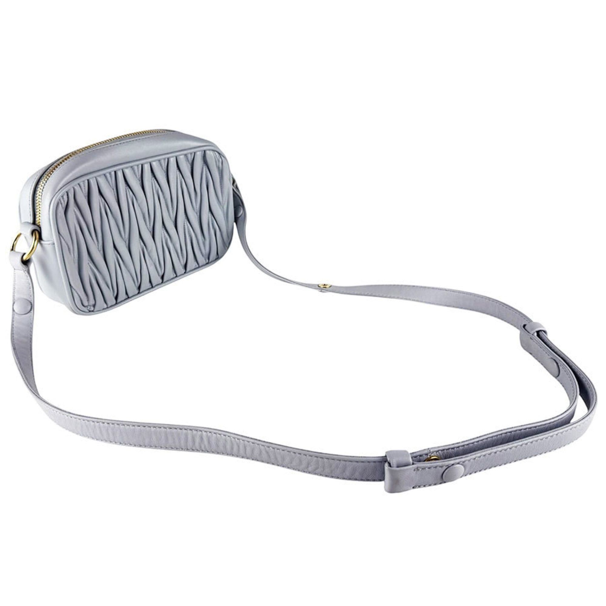 Miu Miu Miu Miu Miu shoulder bag, Matelassé leather, light gray, women's, z10256 Size ONE SIZE - 10 Thumbnail