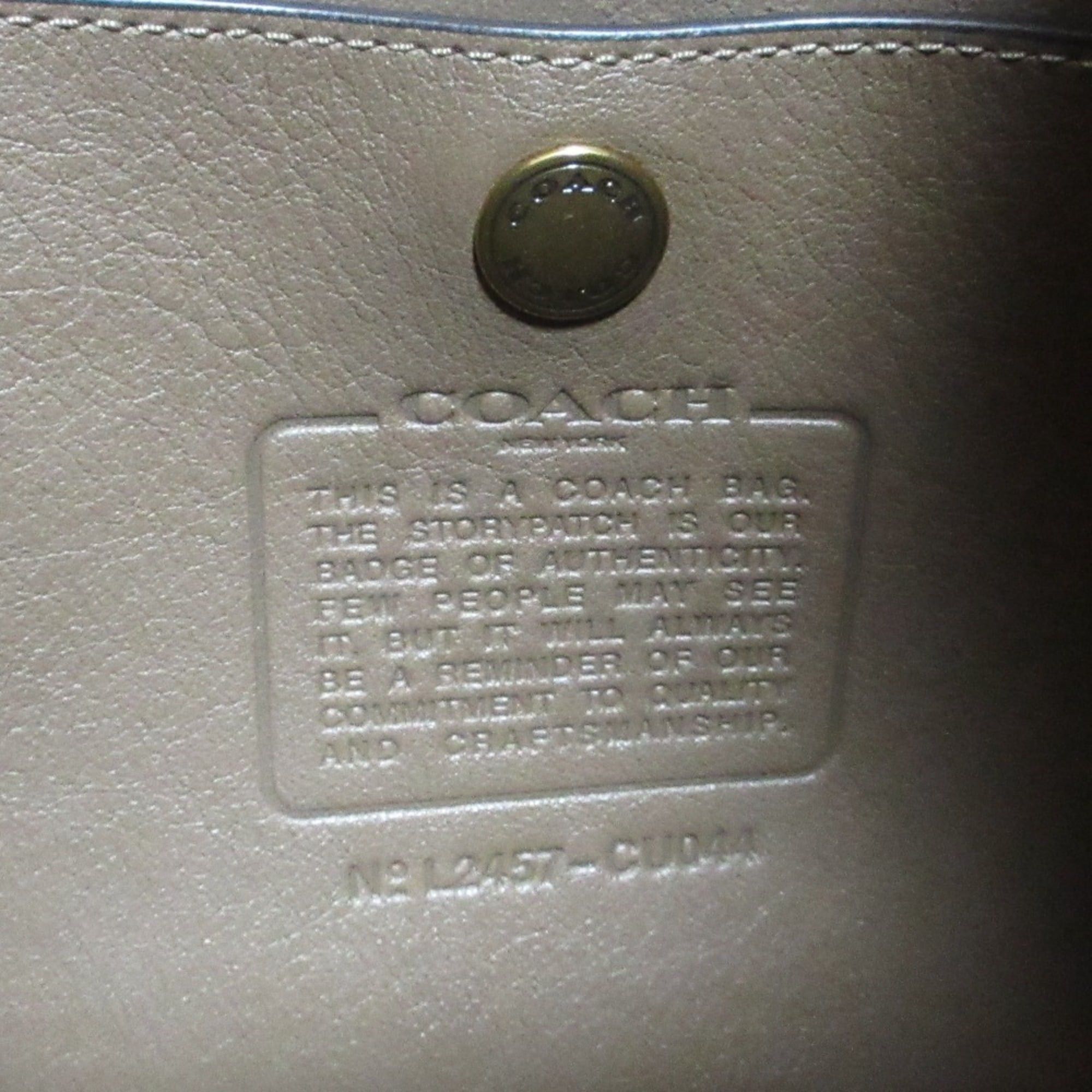 Coach COACH Brooklyn Grain Leather Shoulder Bag 39 CU044 Brown (Women's) Size ONE SIZE - 11 Thumbnail