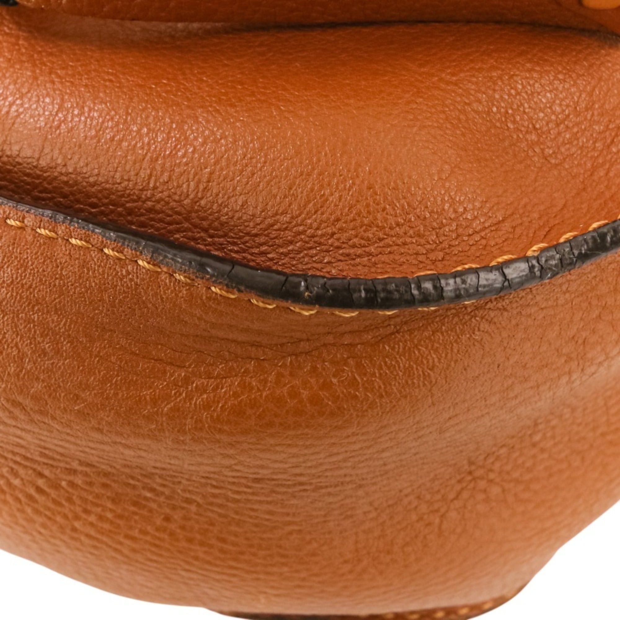 Chloe Chloé Chloe Marcie Leather Shoulder Bag, Brown, Women's Size ONE SIZE - 18 Thumbnail