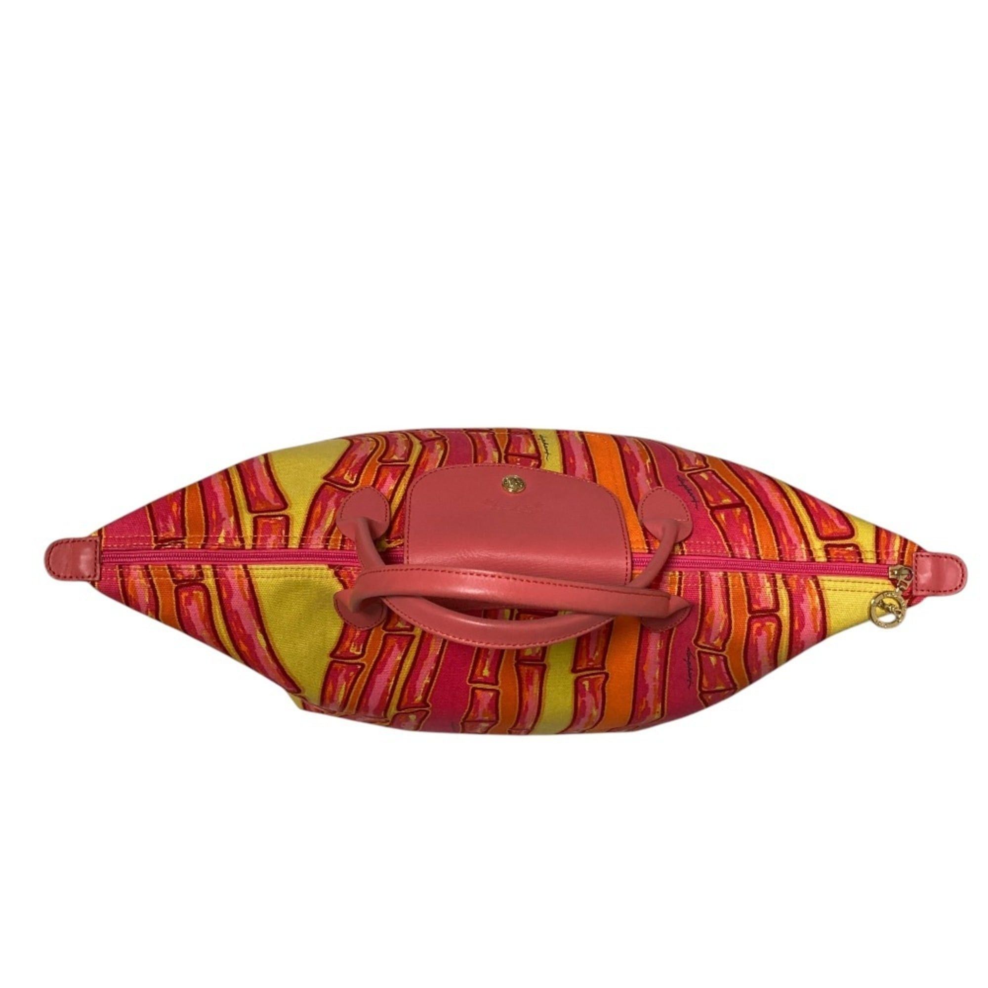 Longchamp Longchamp Le Pliage Shopping Tote Bag, Pink, Women's Size ONE SIZE - 4 Thumbnail