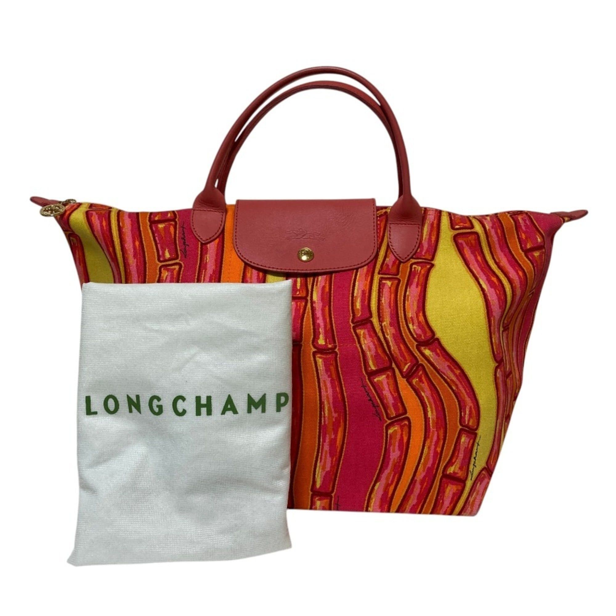 Longchamp Longchamp Le Pliage Shopping Tote Bag, Pink, Women's Size ONE SIZE - 13 Thumbnail