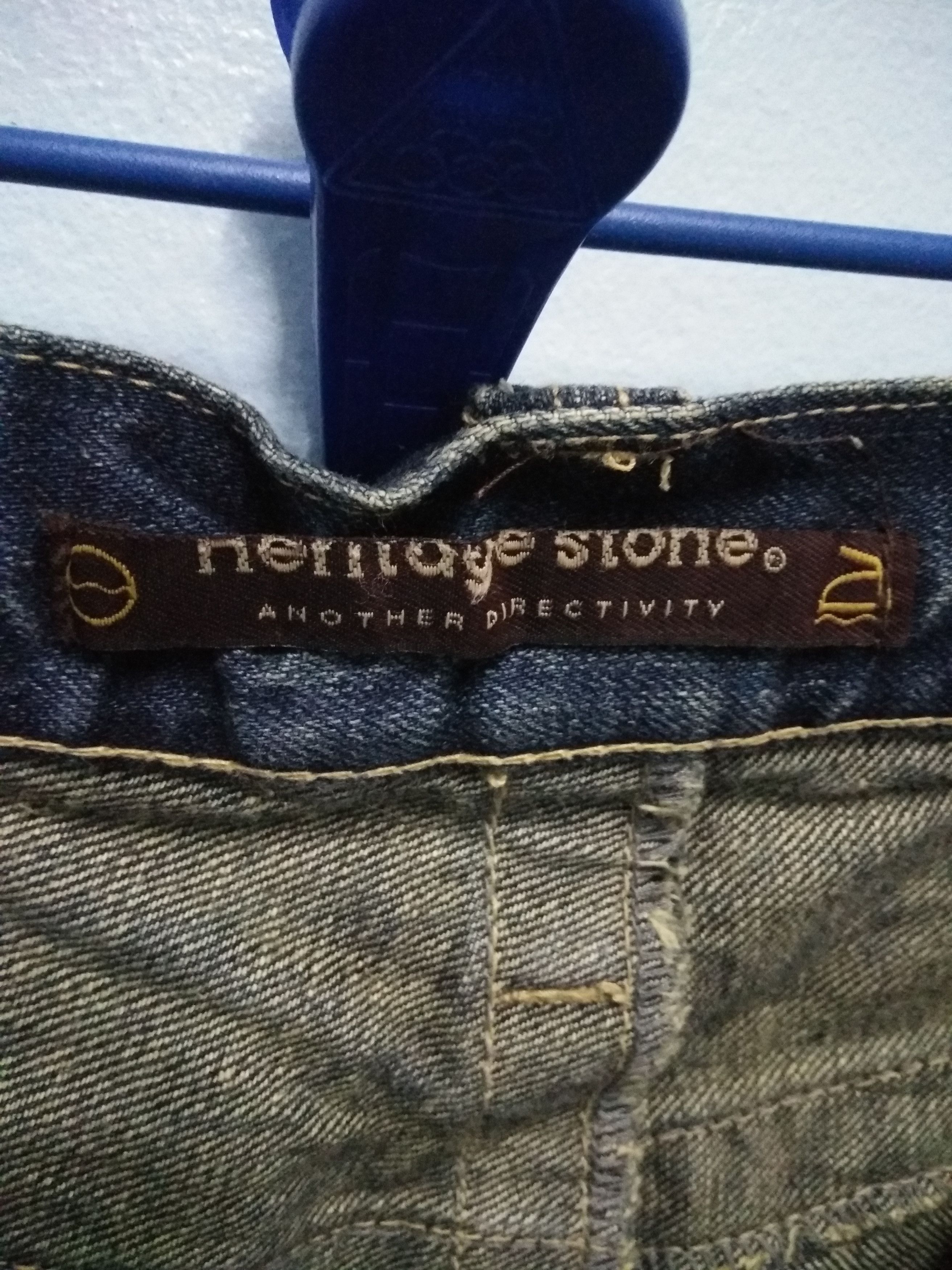 Japanese Brand Rare Distressed HERITAGE STONE Slim fit Denim Size US 33 - 13 Thumbnail