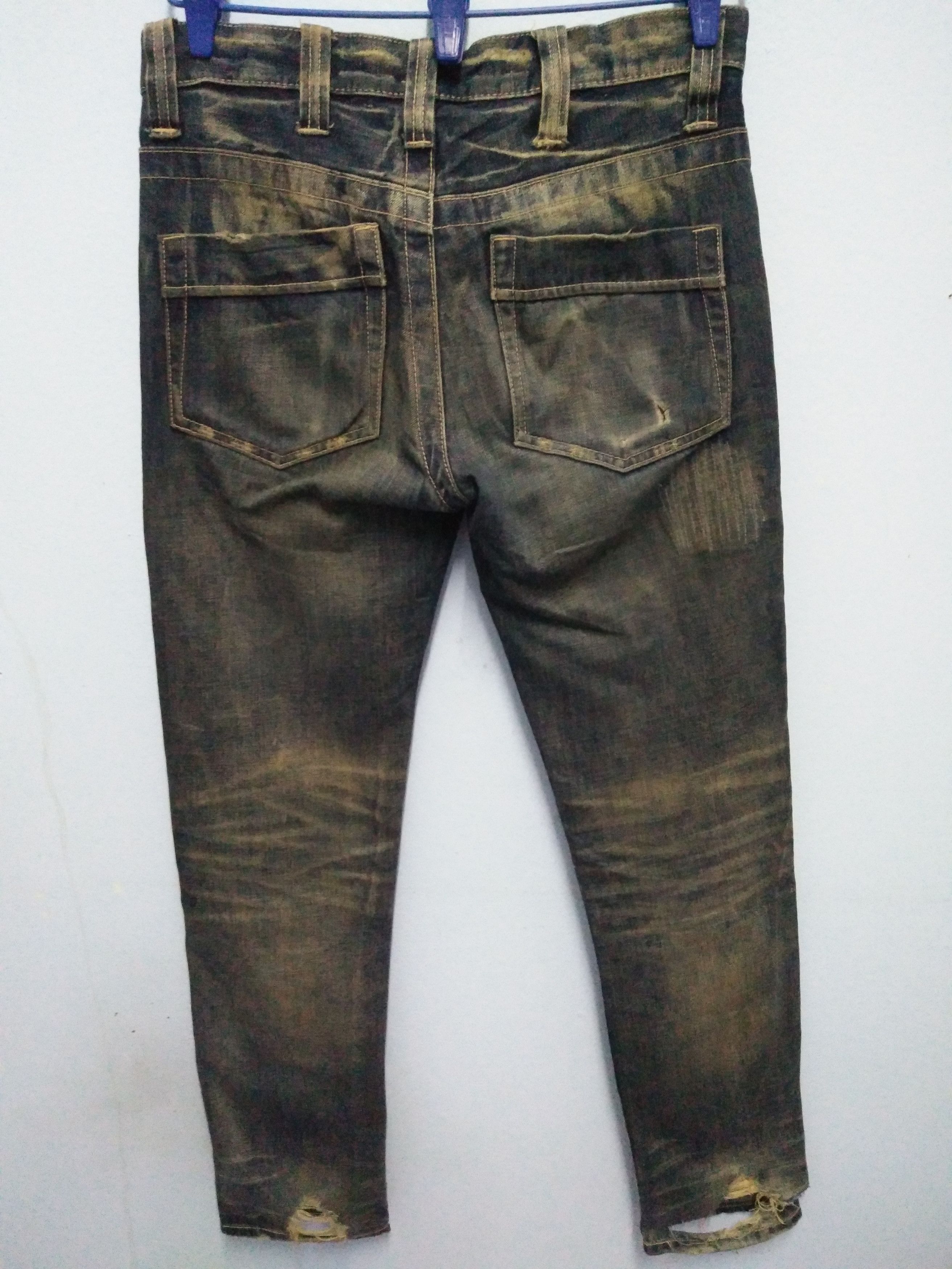 Japanese Brand Rare Distressed HERITAGE STONE Slim fit Denim Size US 33 - 6 Thumbnail