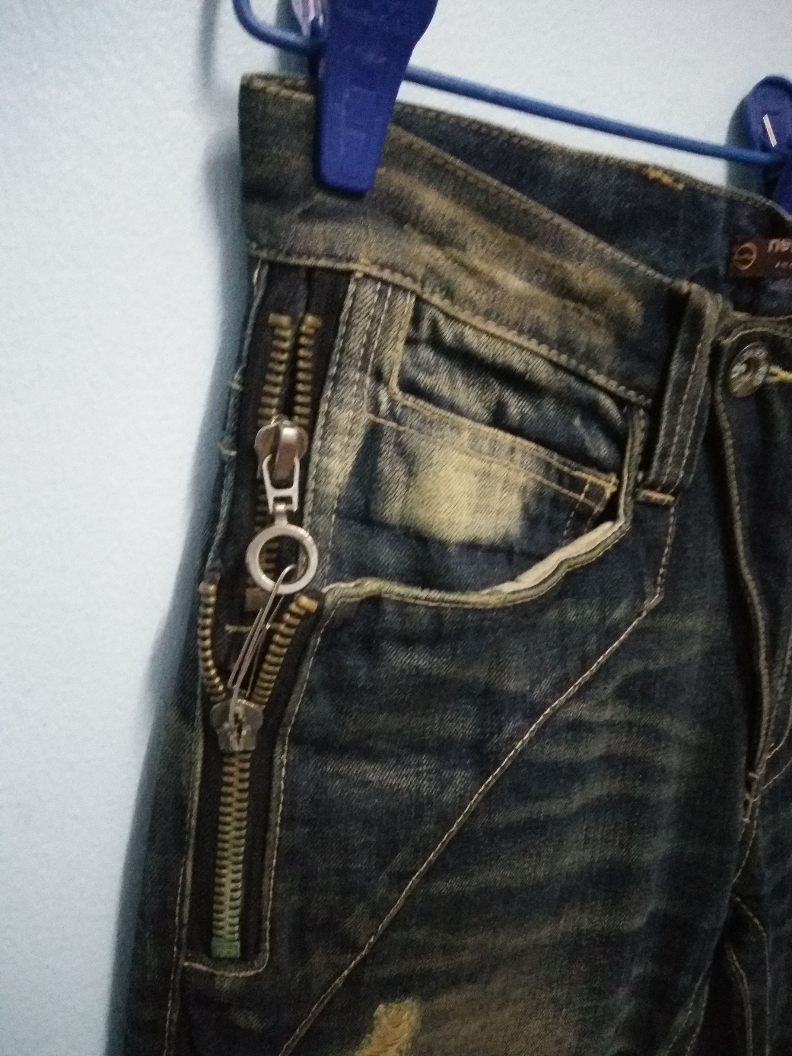 Japanese Brand Rare Distressed HERITAGE STONE Slim fit Denim Size US 33 - 3 Thumbnail