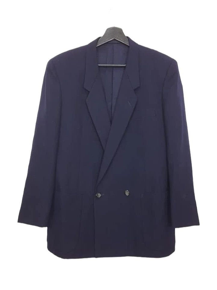 Comme des Garcons CDG Vintage Wool Dark Navy Coat Jacket Size US M / EU 48-50 / 2 - 6 Thumbnail