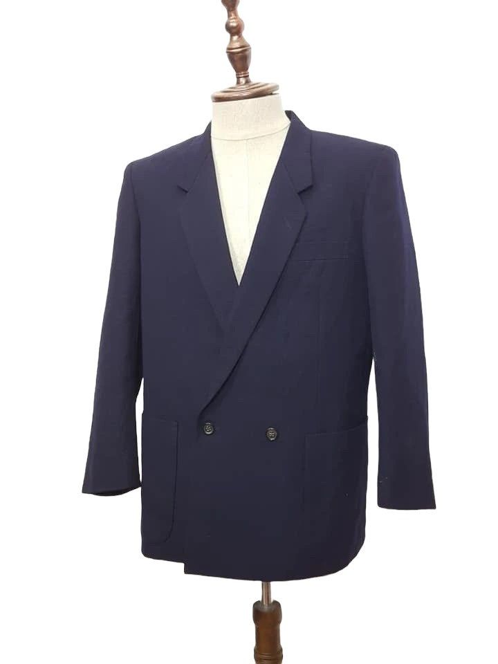 Comme des Garcons CDG Vintage Wool Dark Navy Coat Jacket Size US M / EU 48-50 / 2 - 2 Thumbnail