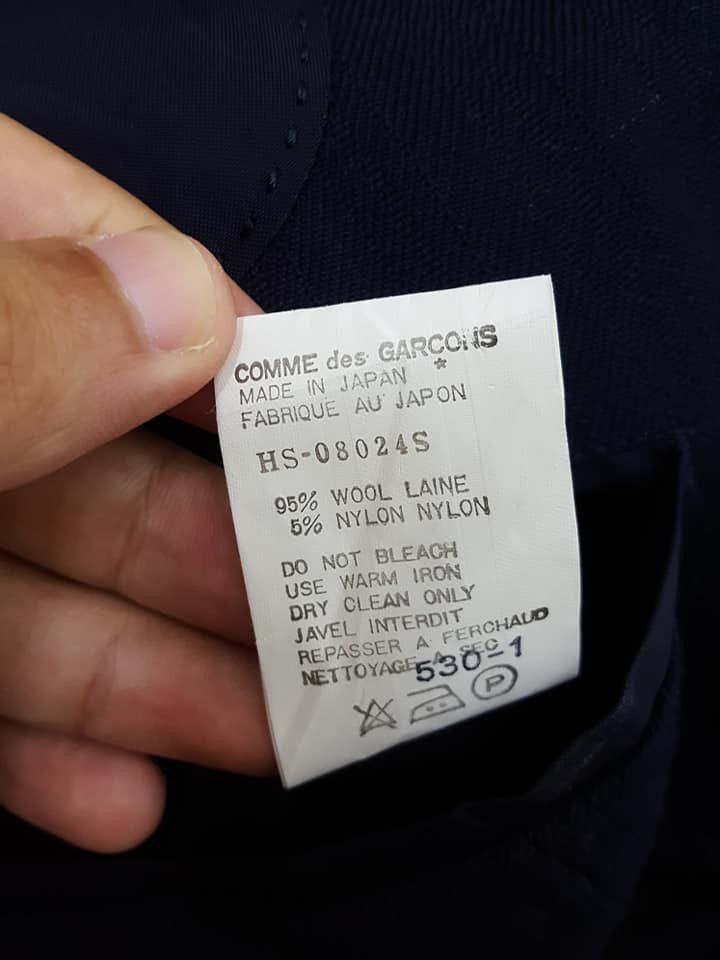 Comme des Garcons CDG Vintage Wool Dark Navy Coat Jacket Size US M / EU 48-50 / 2 - 17 Thumbnail