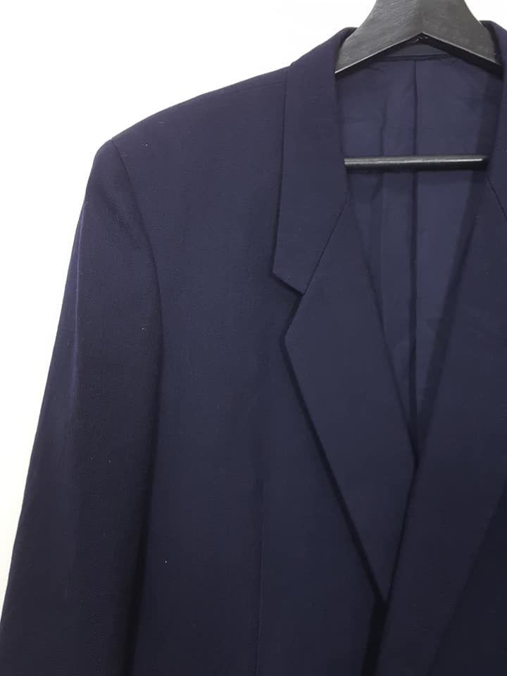 Comme des Garcons CDG Vintage Wool Dark Navy Coat Jacket Size US M / EU 48-50 / 2 - 7 Thumbnail